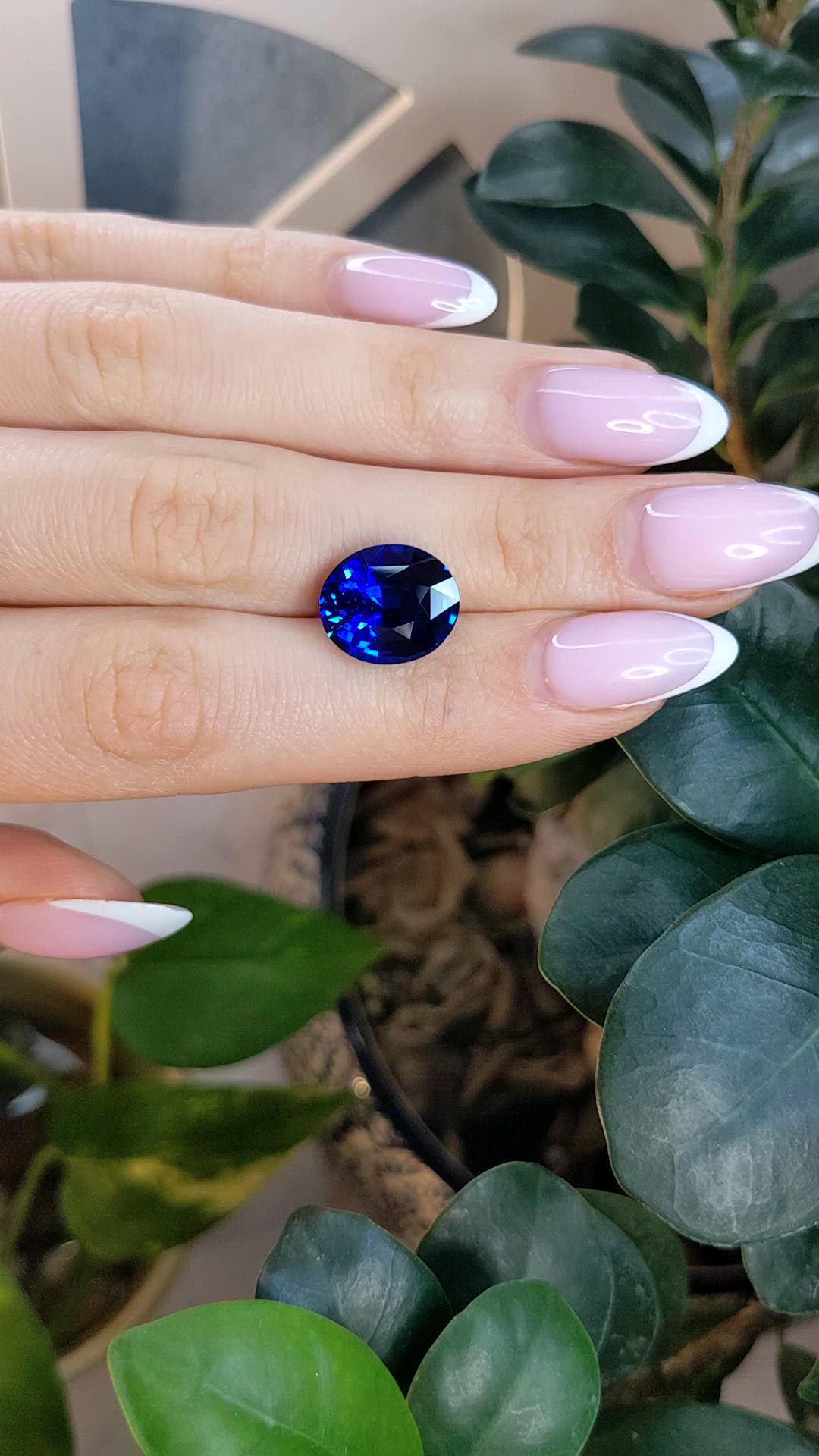 10.03 Ct. Blue Sapphire from Ceylon (Sri Lanka) Size Video