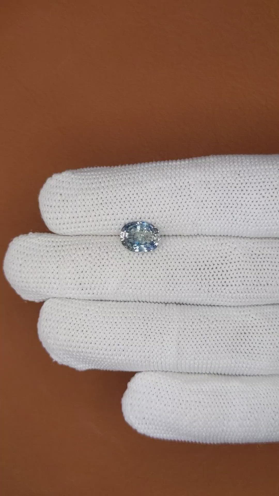 2.43 Ct. Blue Sapphire from Ceylon (Sri Lanka) Size Video
