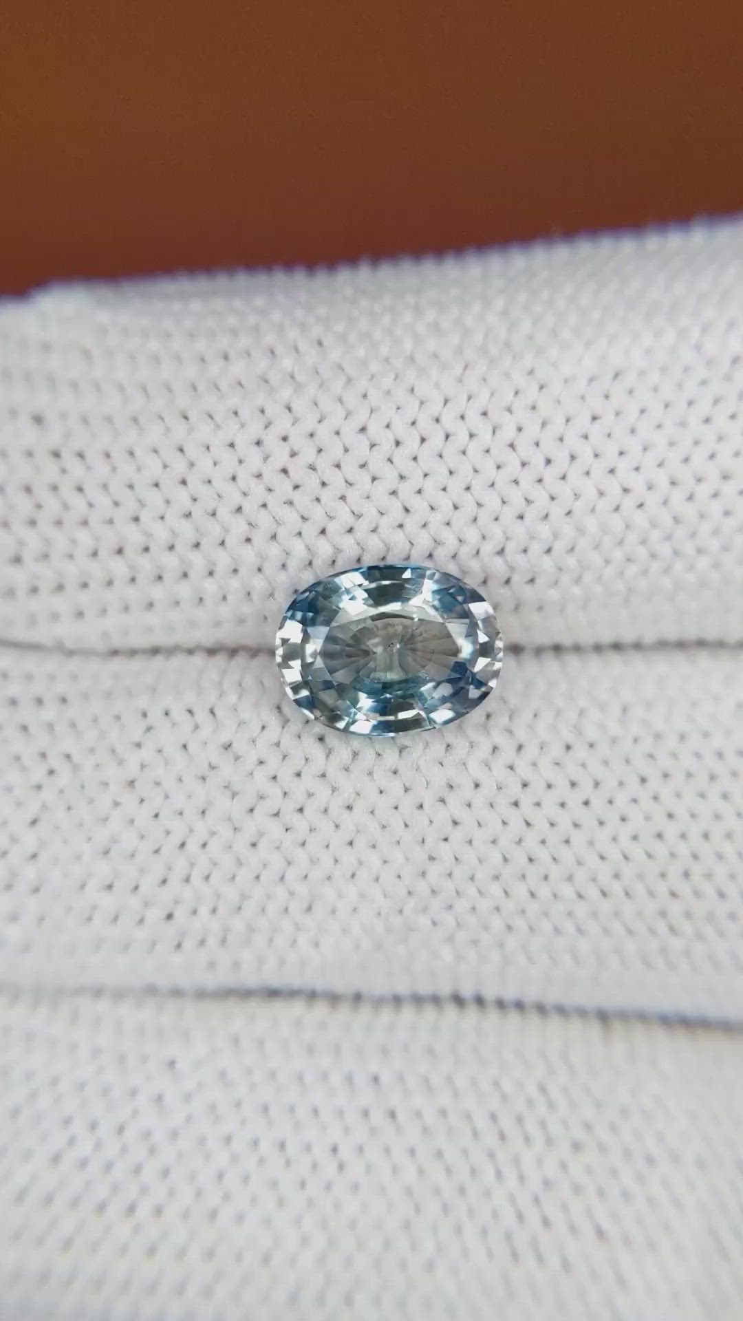 2.43 Ct. Blue Sapphire from Ceylon (Sri Lanka) Size Video