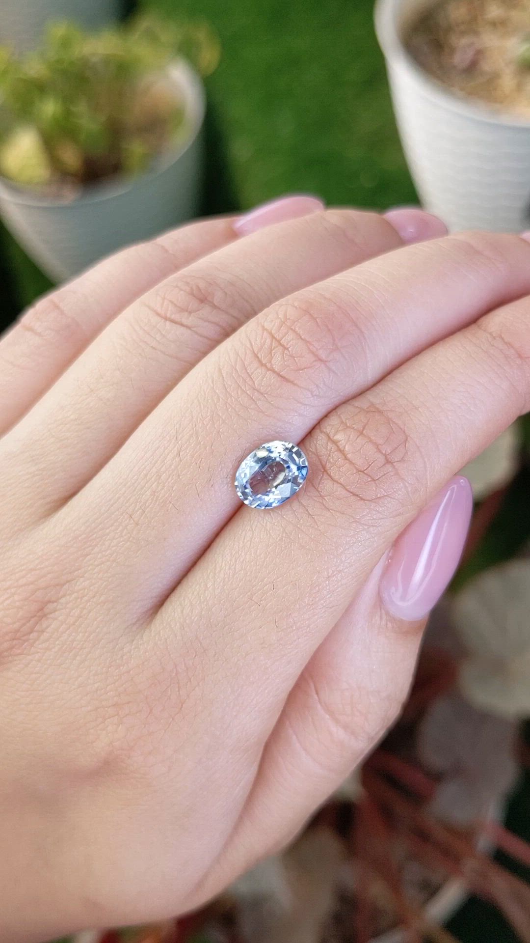 2.43 Ct. Blue Sapphire from Ceylon (Sri Lanka) Size Video