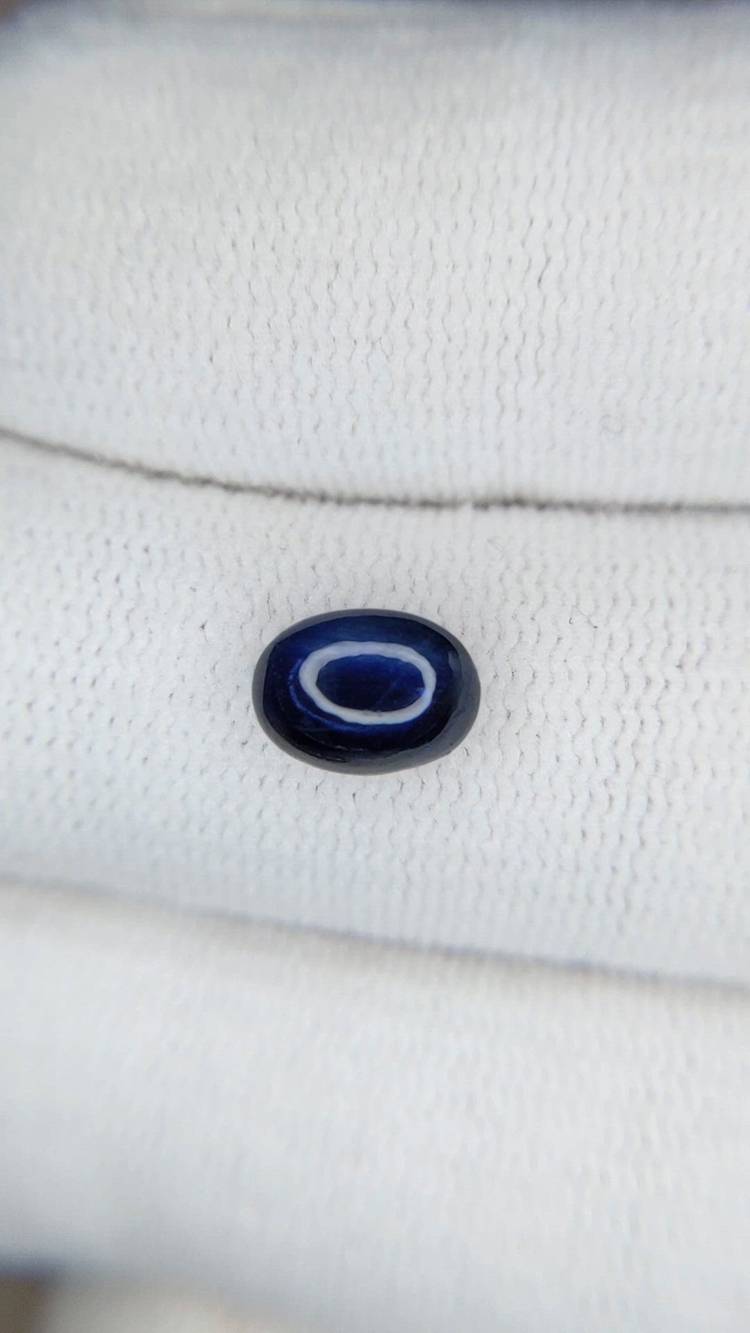 1.68 Ct. Blue Cabochon Sapphire from Ceylon (Sri Lanka) Size Video