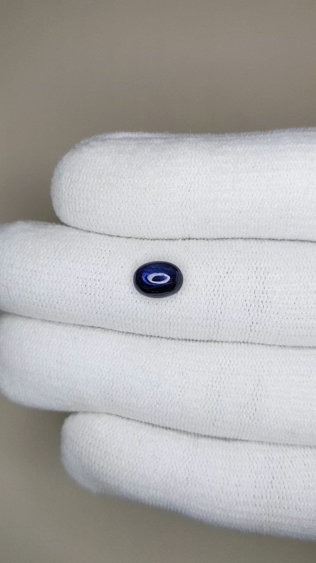 1.68 Ct. Blue Cabochon Sapphire from Ceylon (Sri Lanka) Size Video