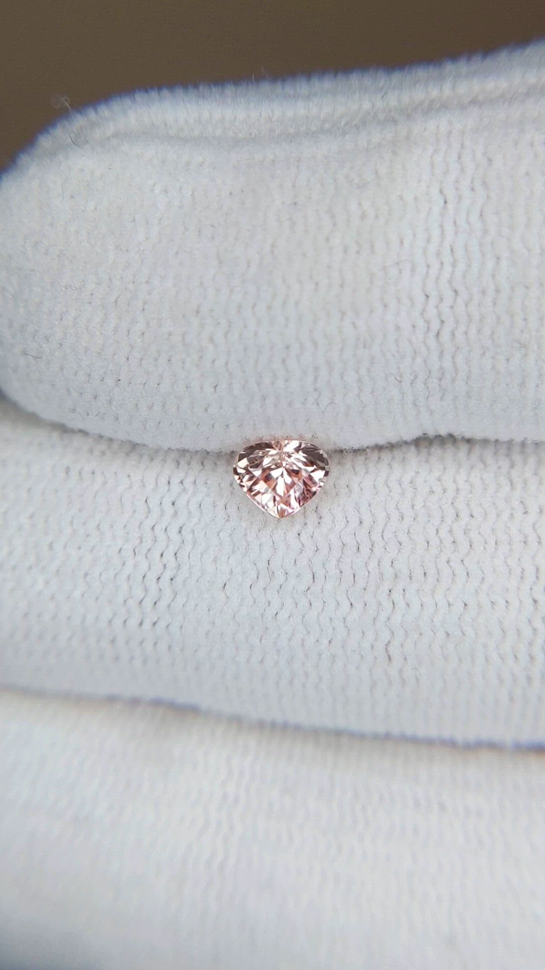 0.42 Ct. Pink Sapphire from Madagascar Size Video