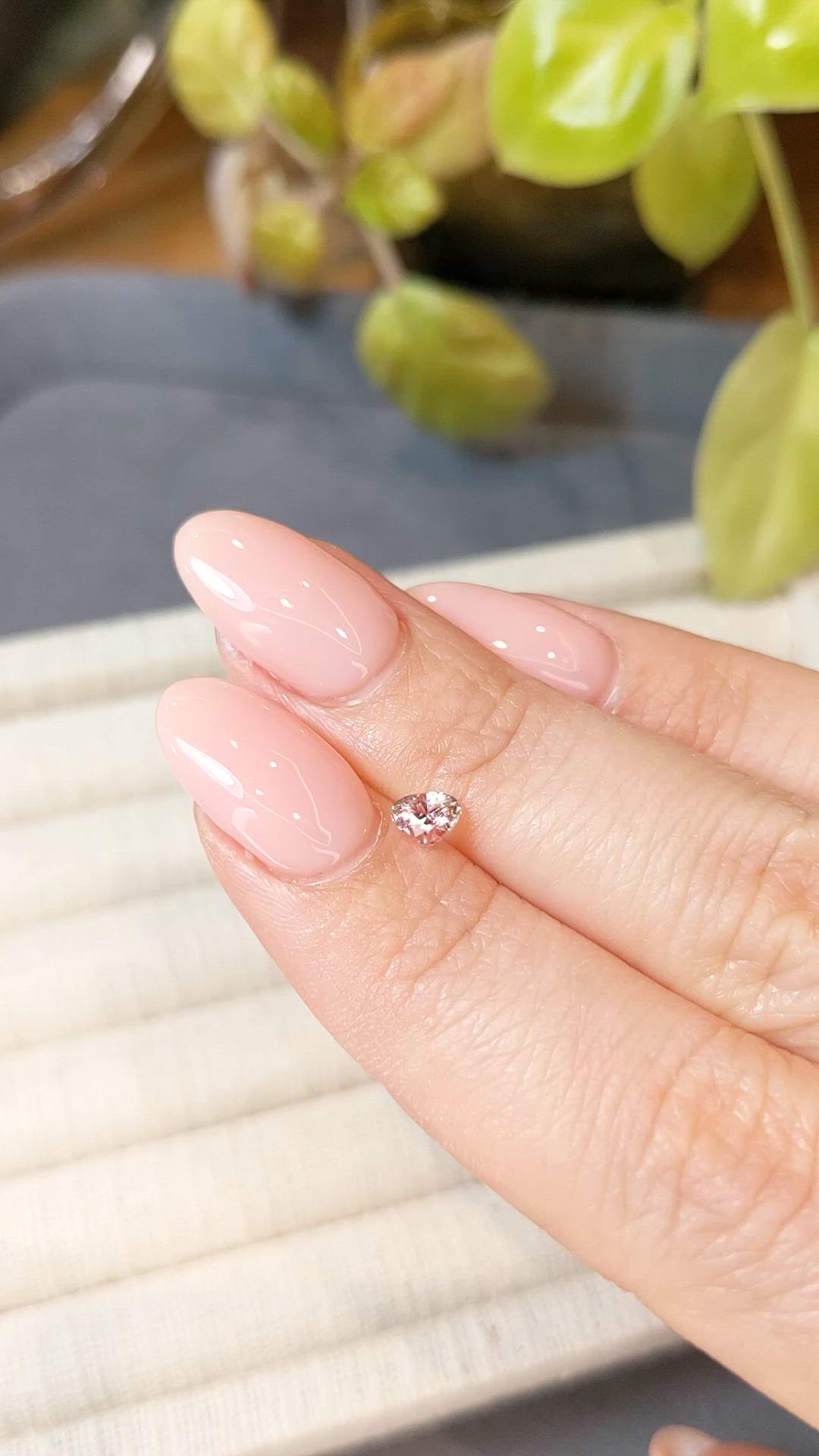 0.42 Ct. Pink Sapphire from Madagascar Size Video