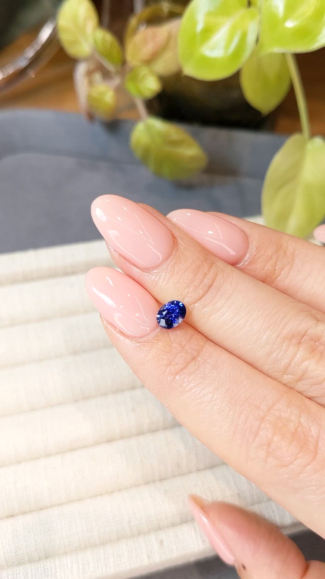 0.88 Ct. Blue Sapphire from Ceylon (Sri Lanka) Size Video