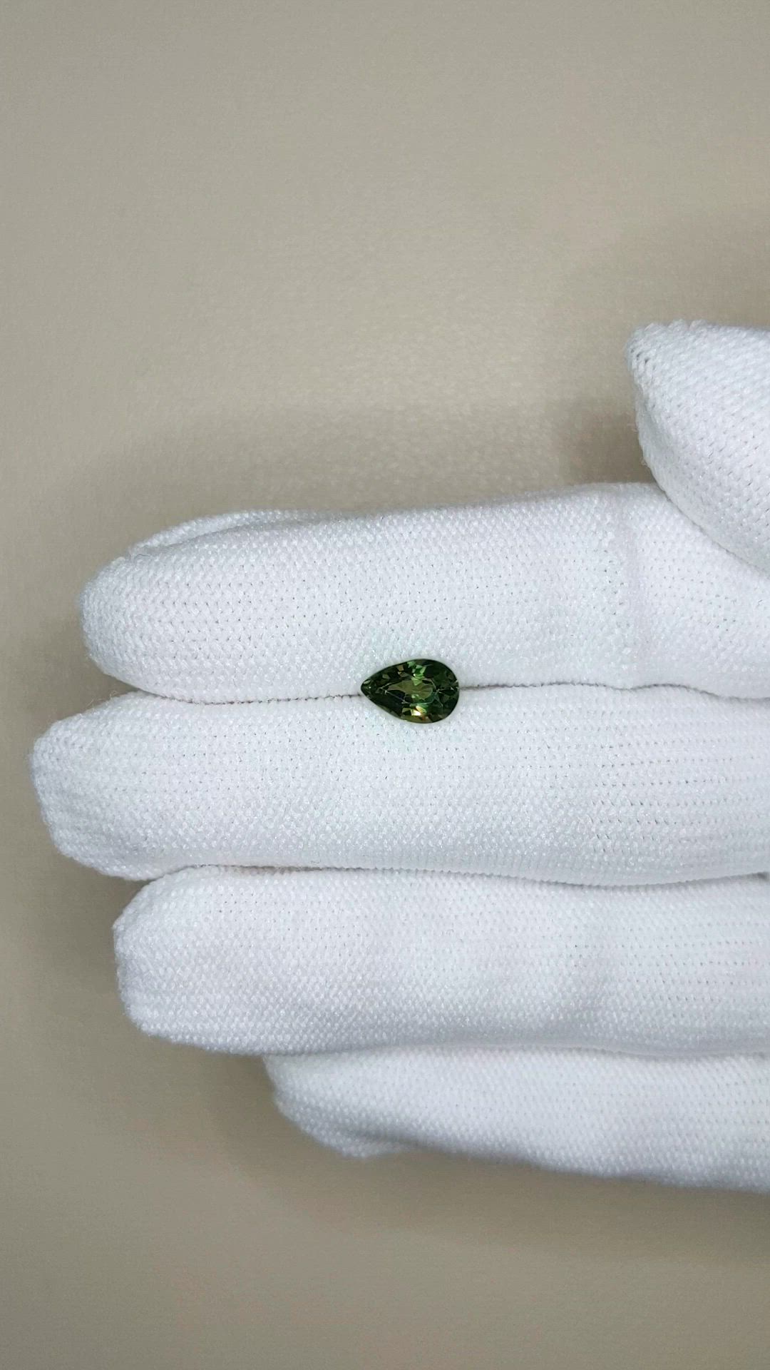 1.22 Ct. Green Sapphire from Madagascar Size Video