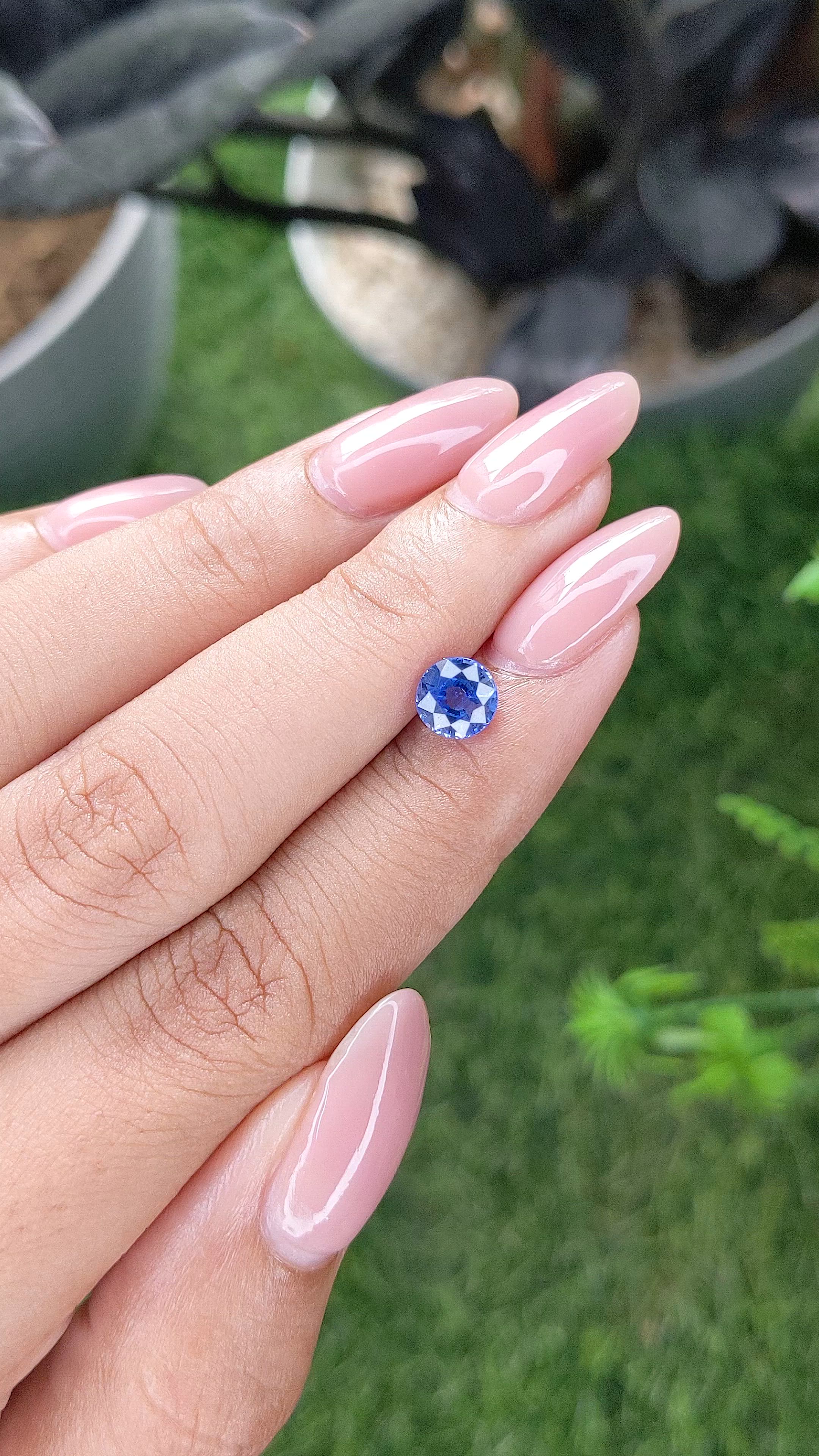 1.21 Ct. Blue Sapphire from Ceylon (Sri Lanka) Size Video