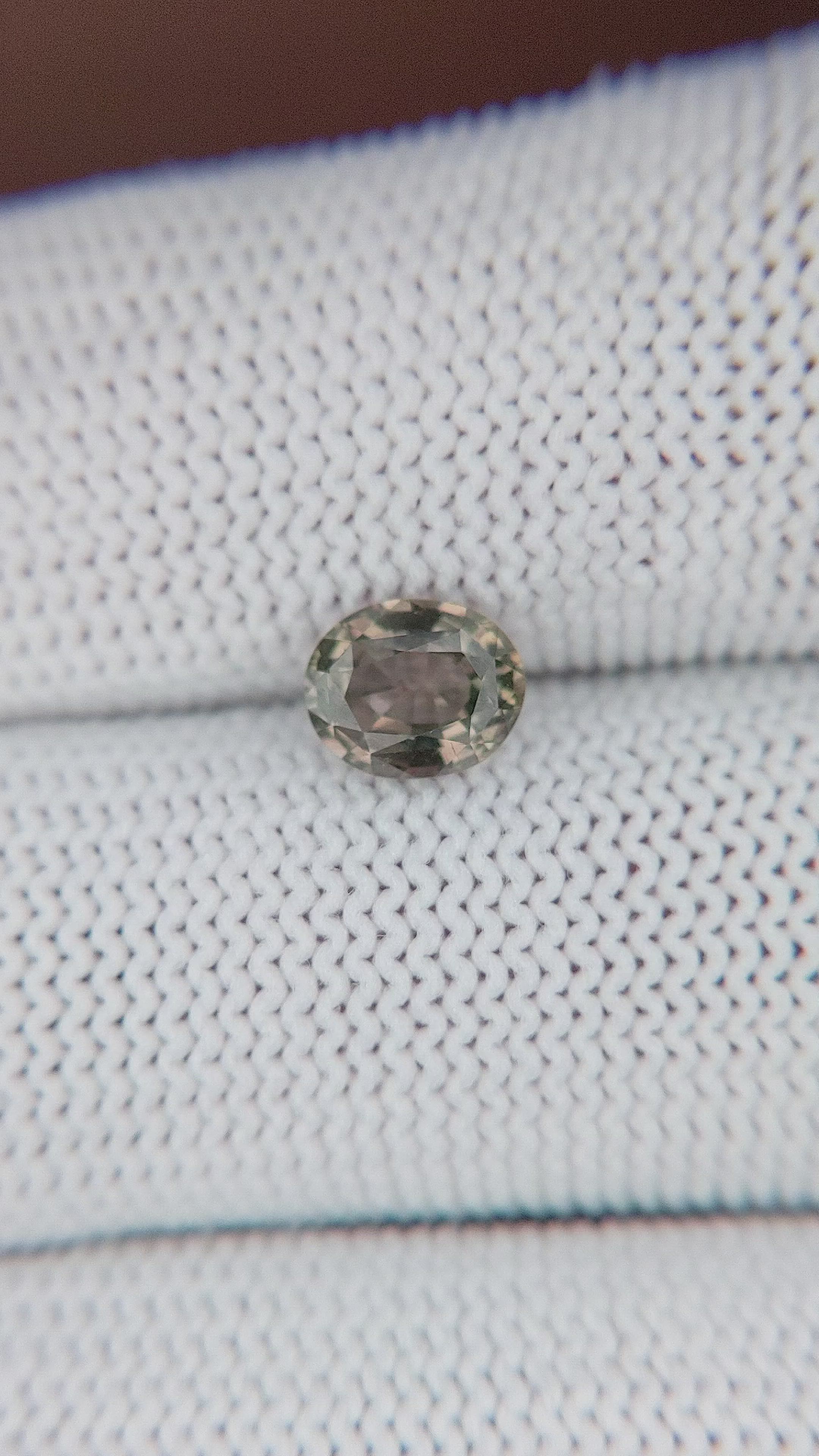 1.13 Ct. Color Change Sapphire from Ceylon (Sri Lanka) Size Video