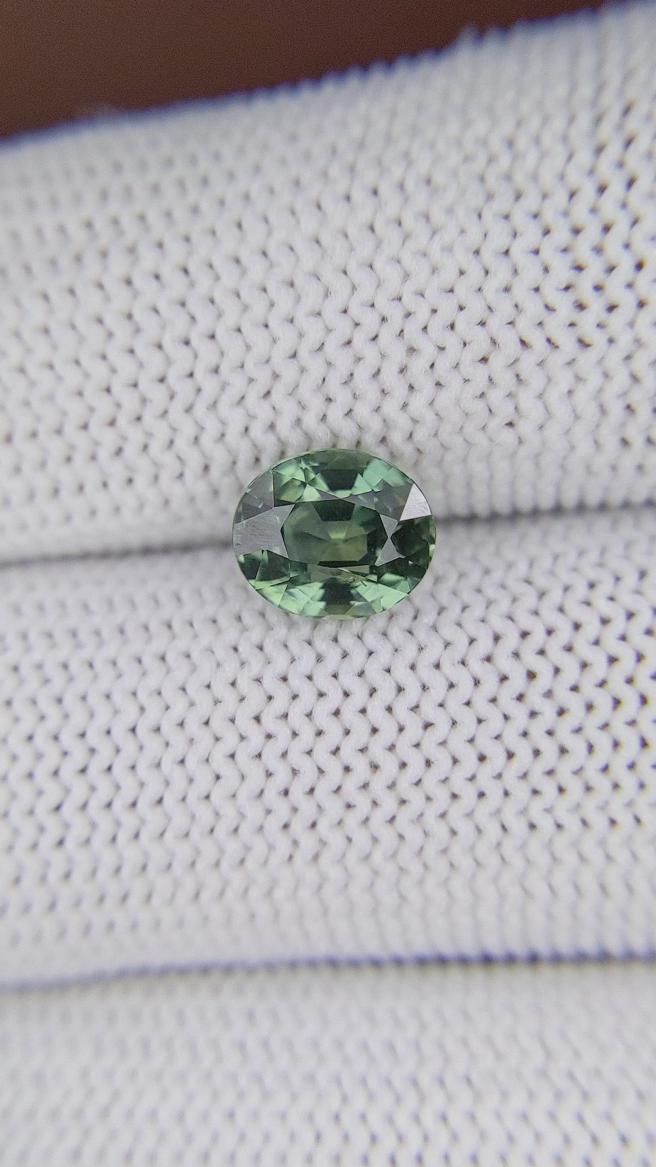 2.01 Ct. Green Sapphire from Madagascar Size Video