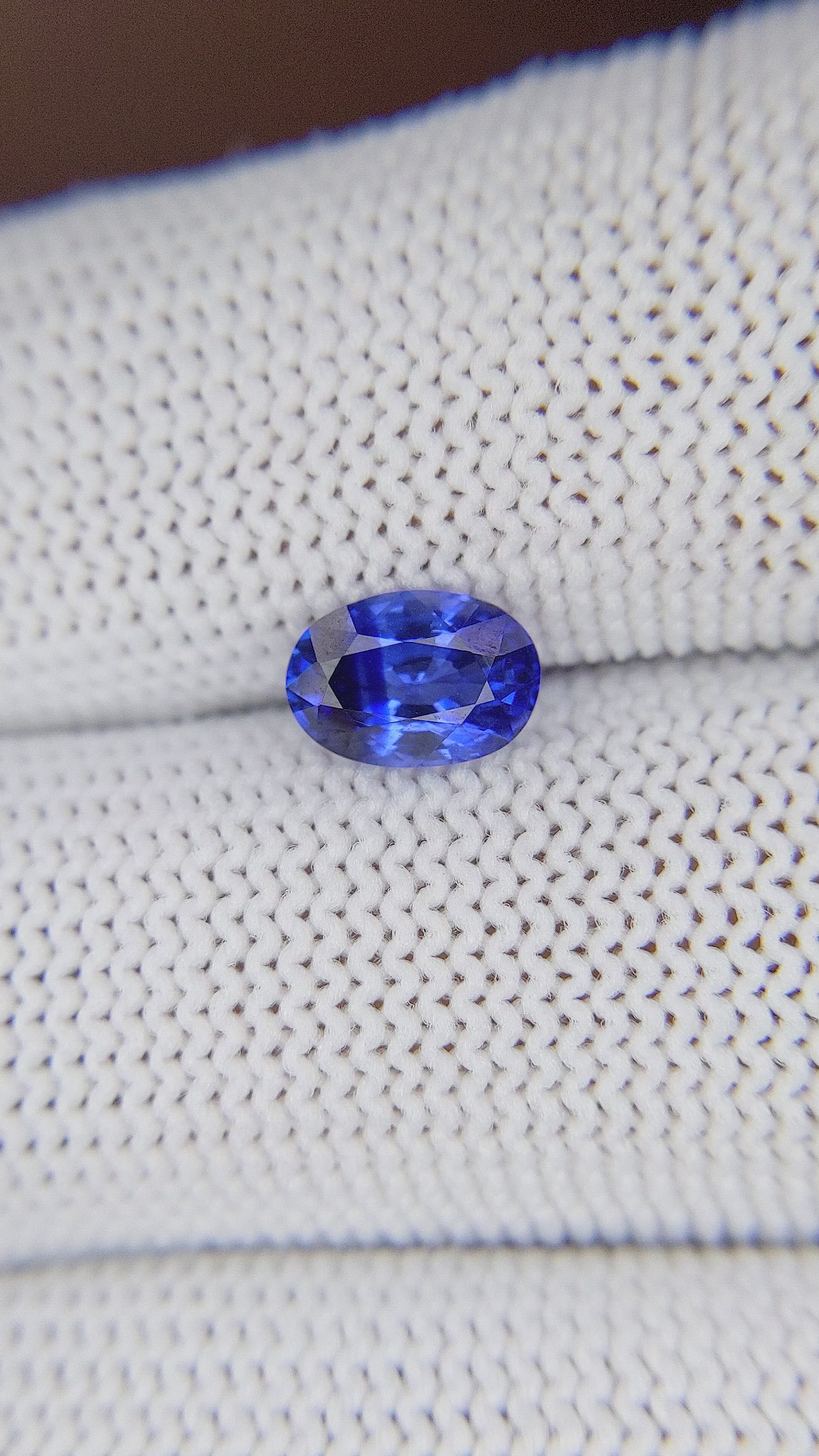 1.29 Ct. Blue Sapphire from Madagascar Size Video