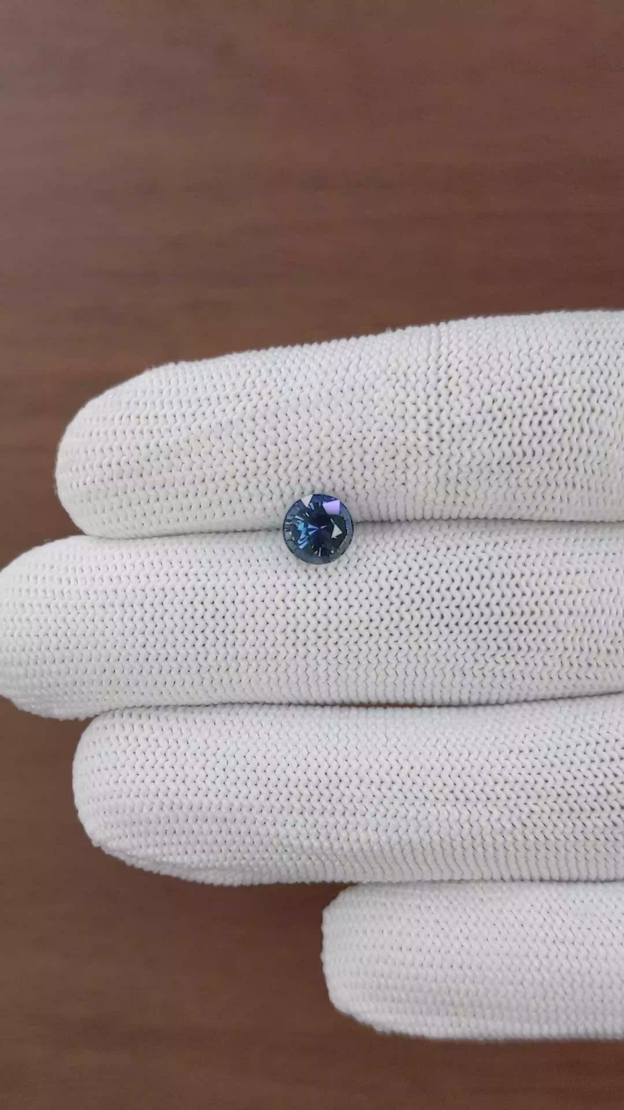 1.57 Ct. Greenish Blue Sapphire from Madagascar Size Video