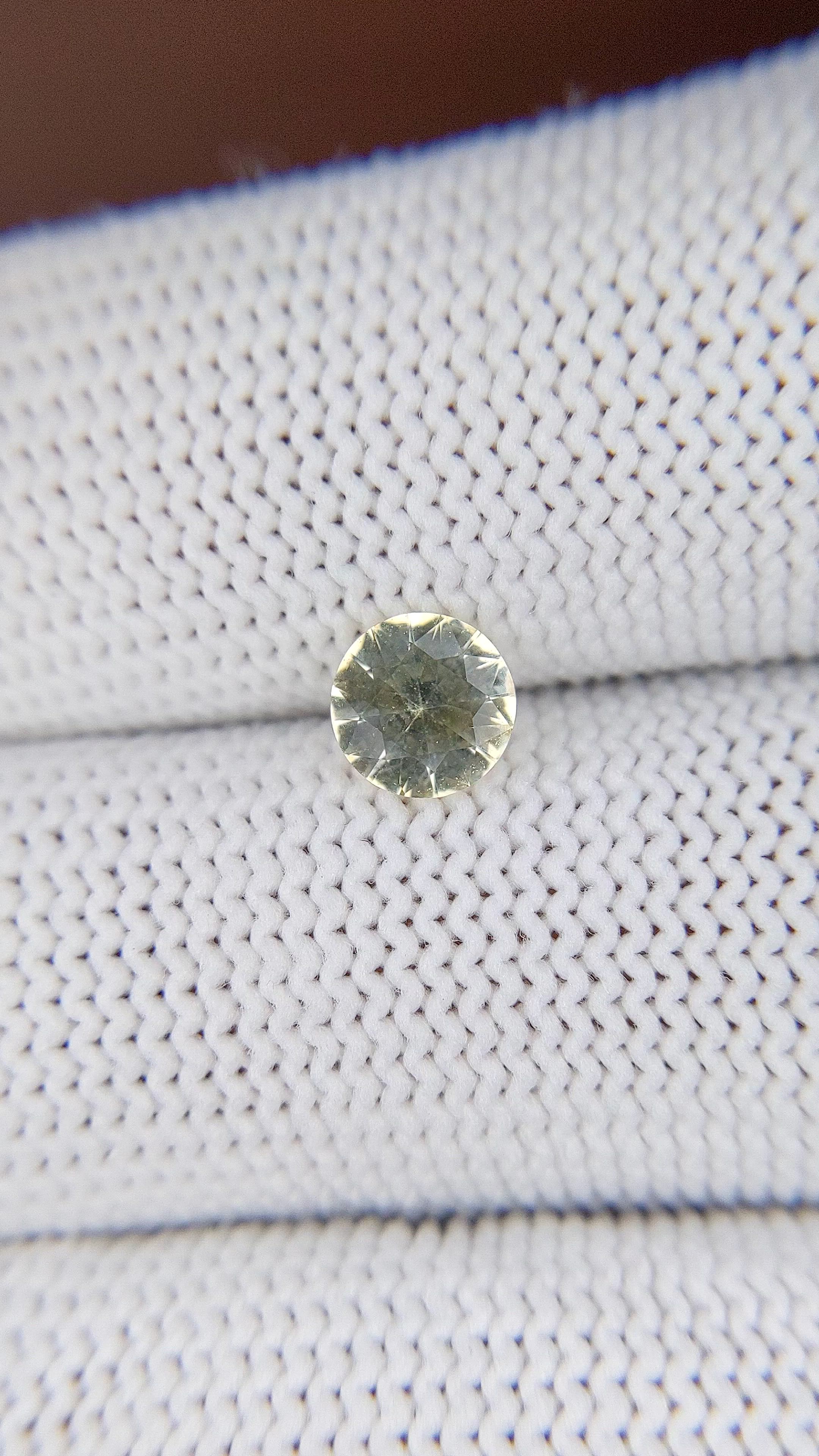 0.78 Ct. Yellow Sapphire from Ceylon (Sri Lanka) Size Video