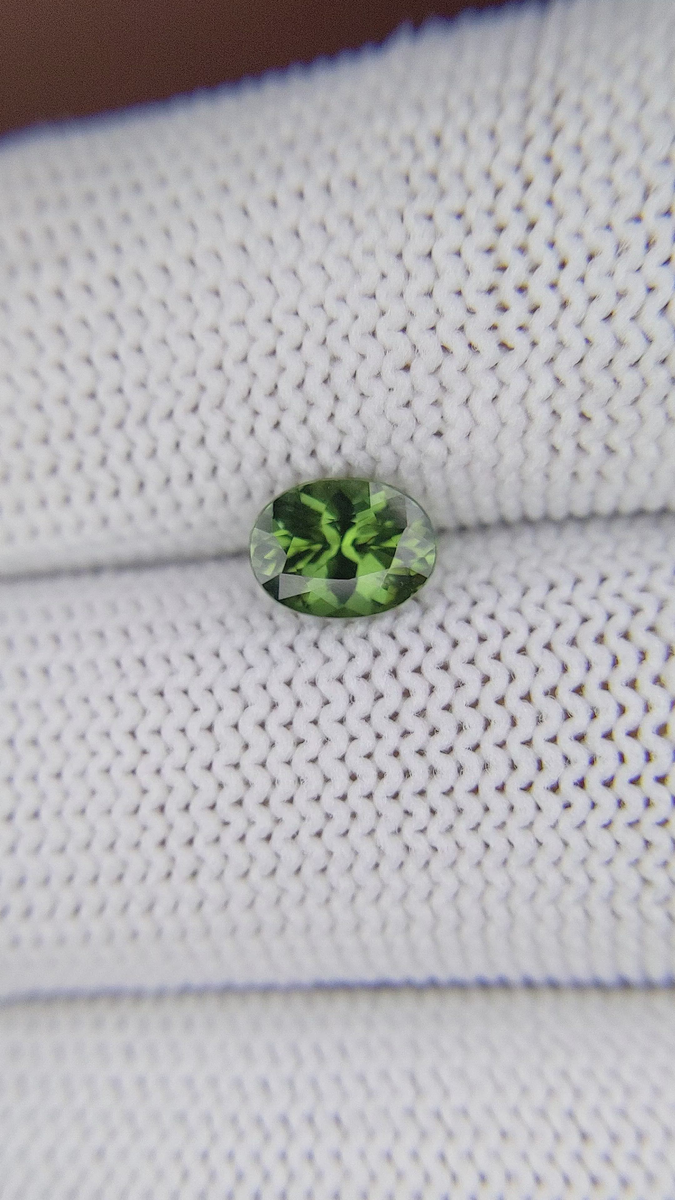 1.08 Ct. Green Sapphire from Madagascar Size Video