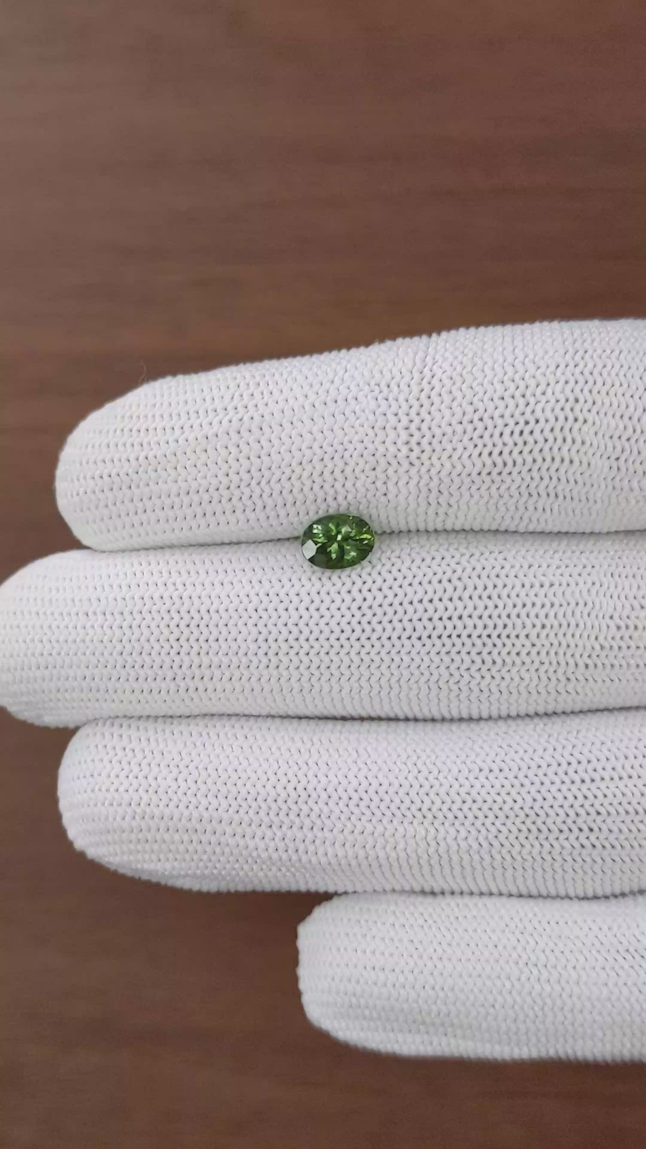 1.08 Ct. Green Sapphire from Madagascar Size Video