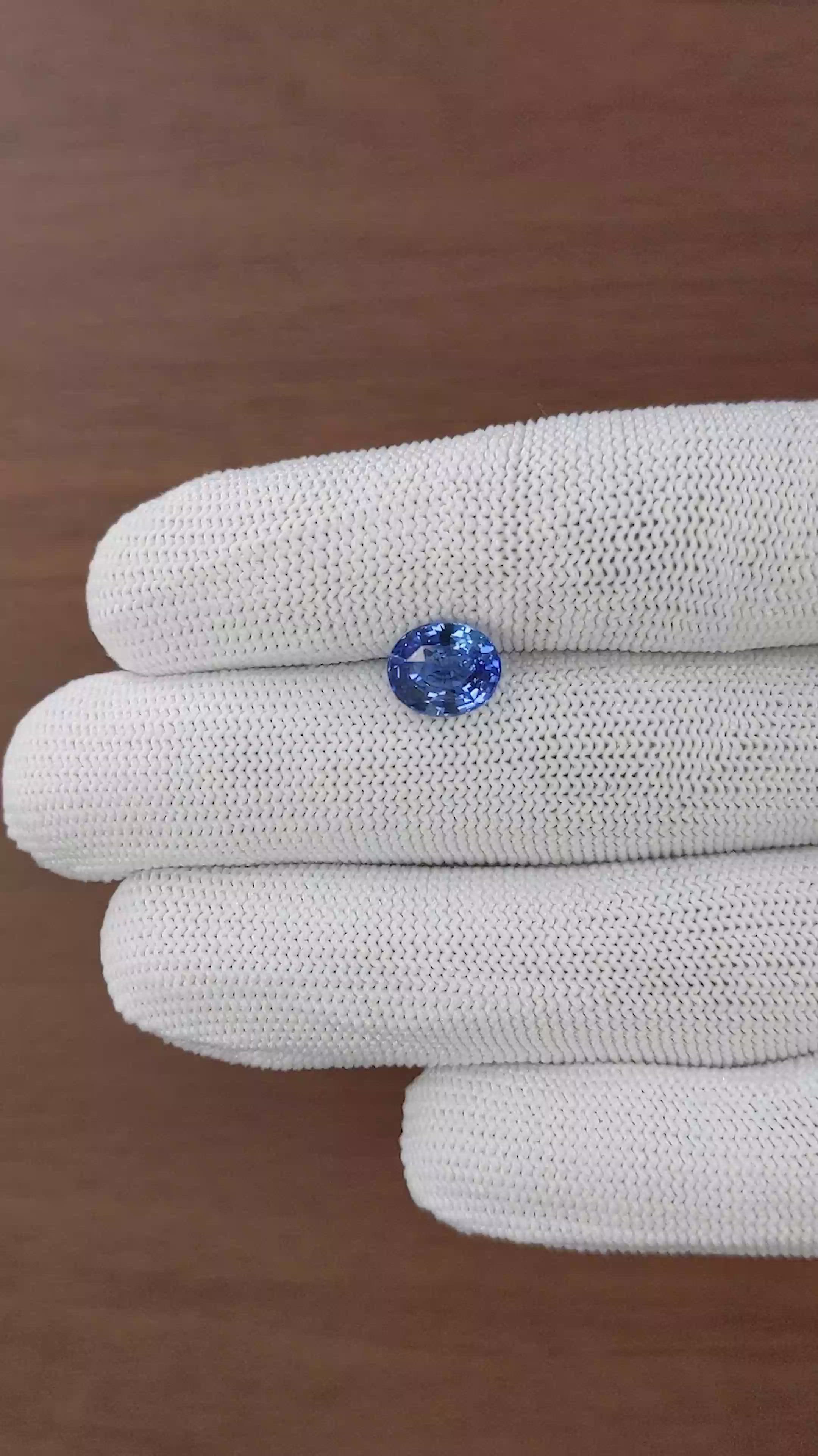 3.04 Ct. Blue Sapphire from Madagascar Size Video