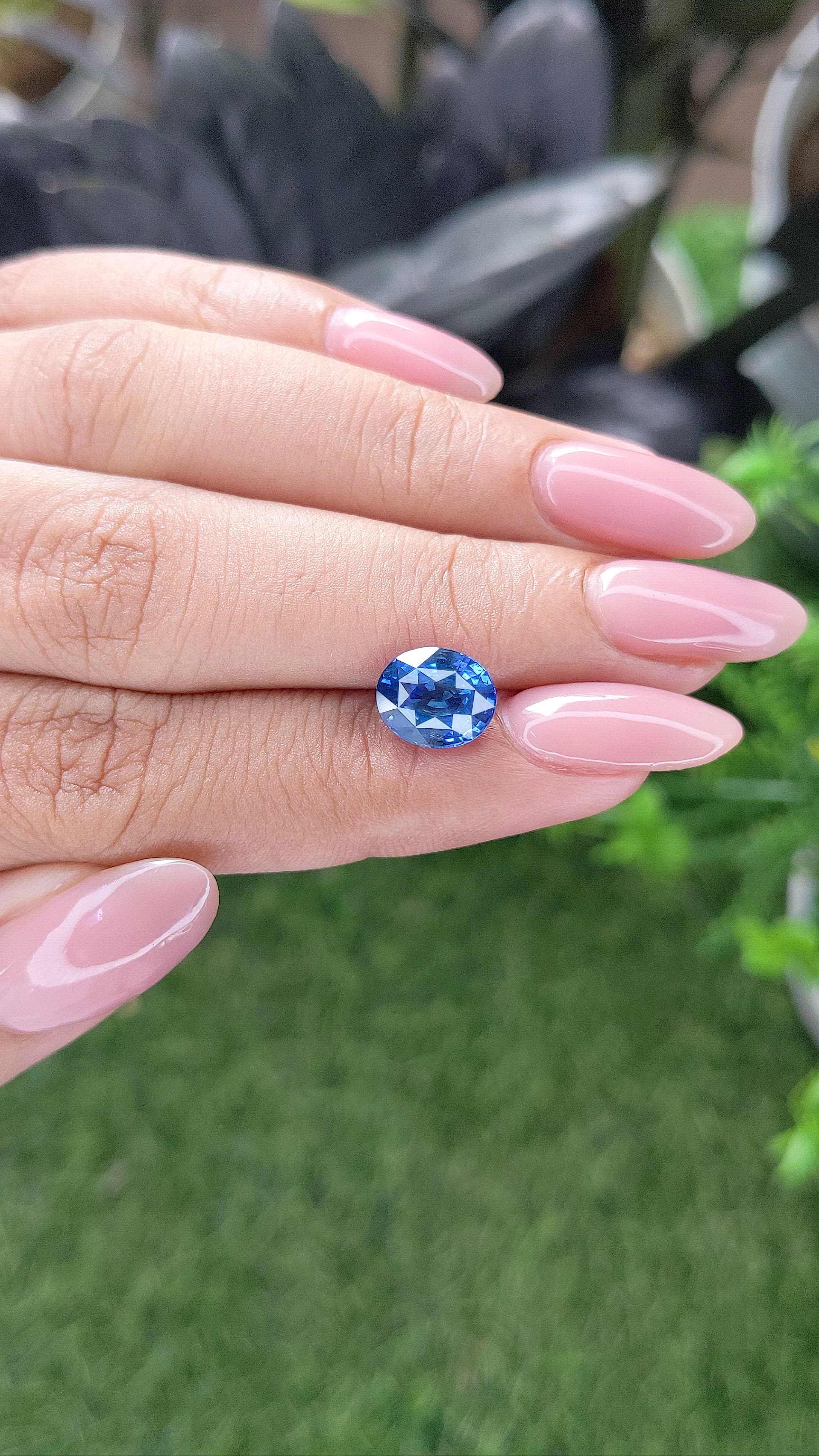 3.04 Ct. Blue Sapphire from Madagascar Size Video