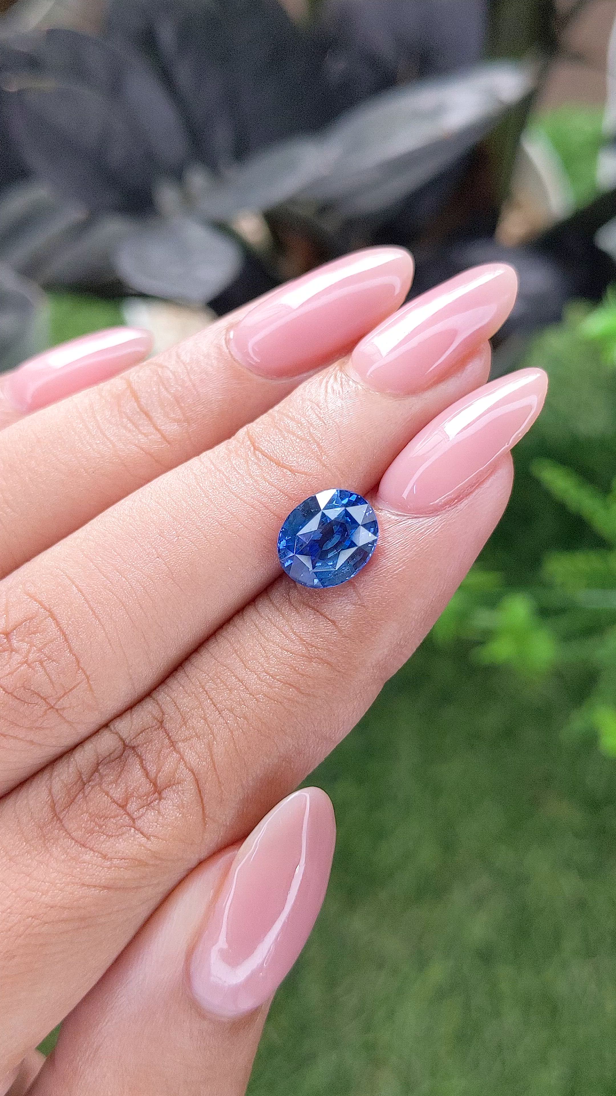 3.04 Ct. Blue Sapphire from Madagascar Size Video