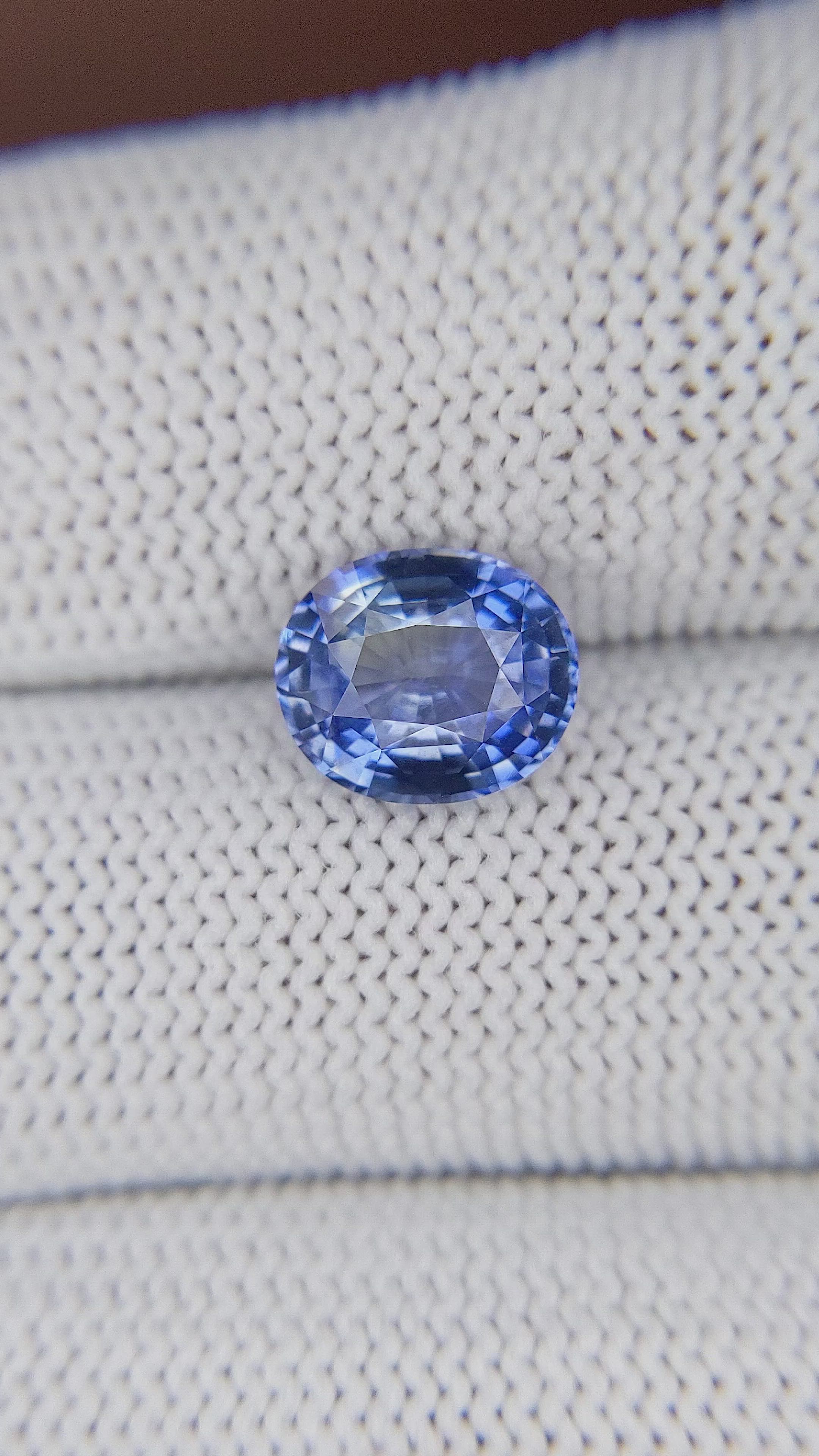 2.62 Ct. Blue Sapphire from Madagascar Size Video