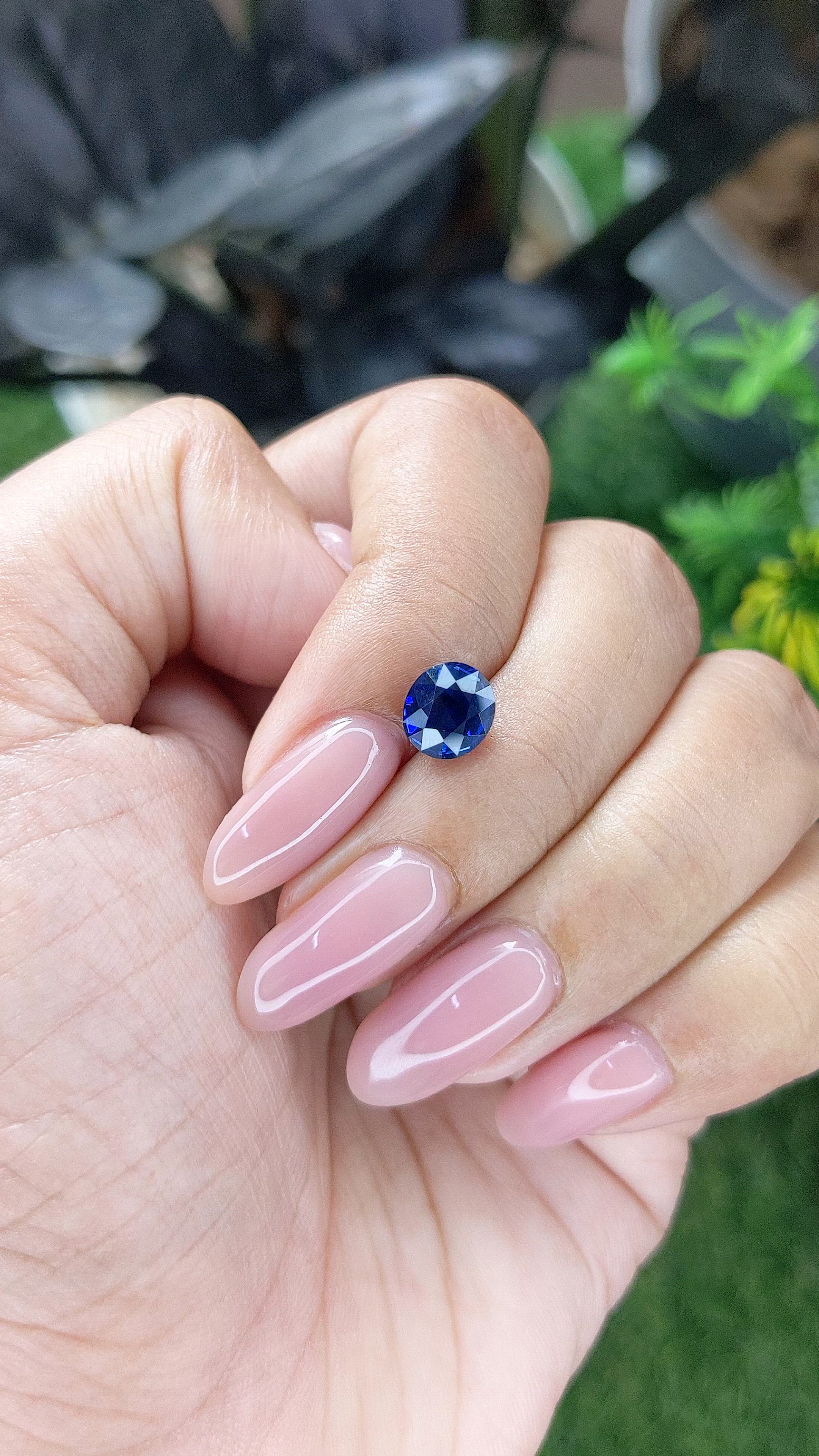 2.05 Ct. Blue Sapphire from Madagascar Size Video