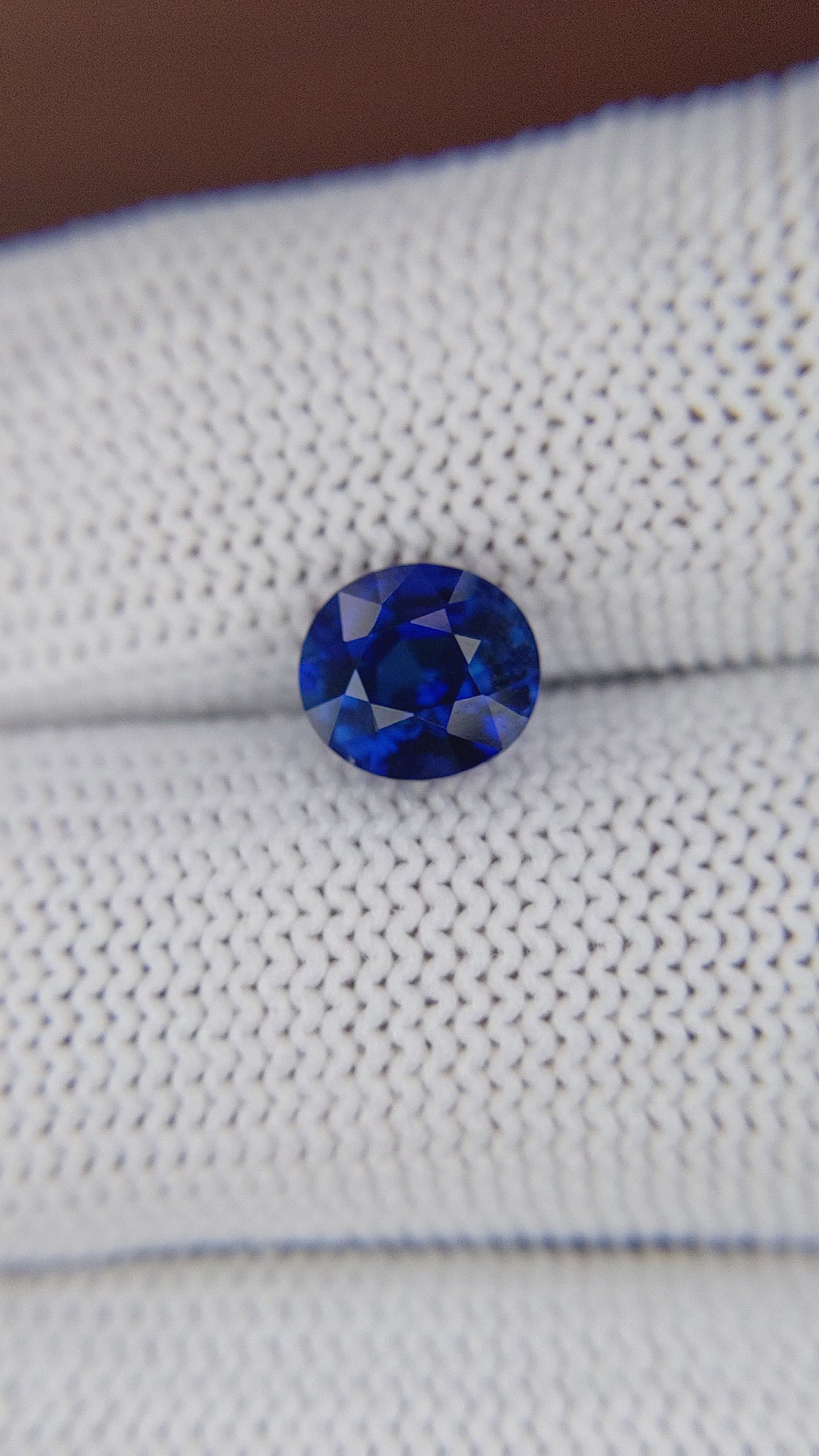 2.05 Ct. Blue Sapphire from Madagascar Size Video