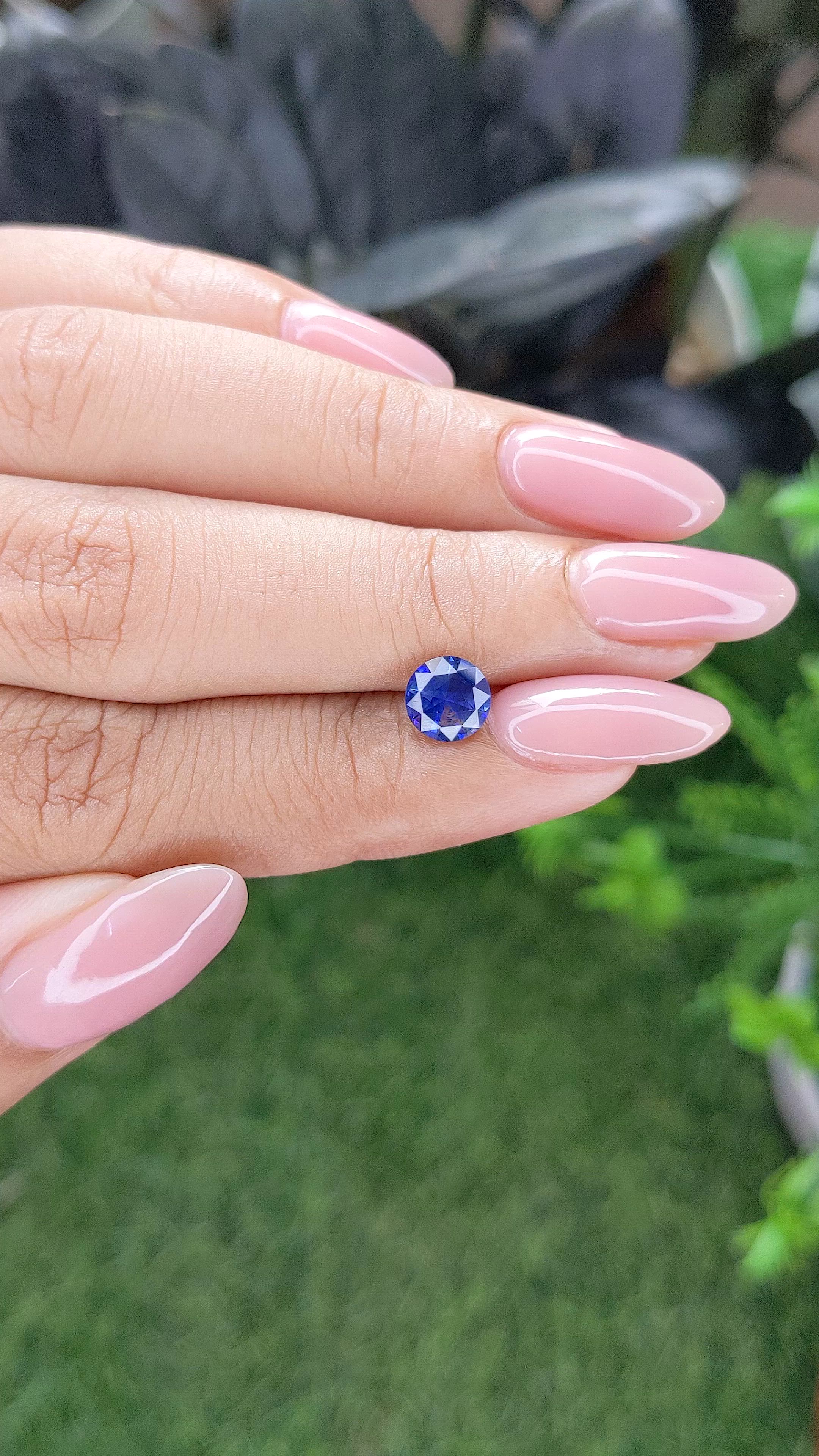 1.17 Ct. Blue Sapphire from Madagascar Size Video