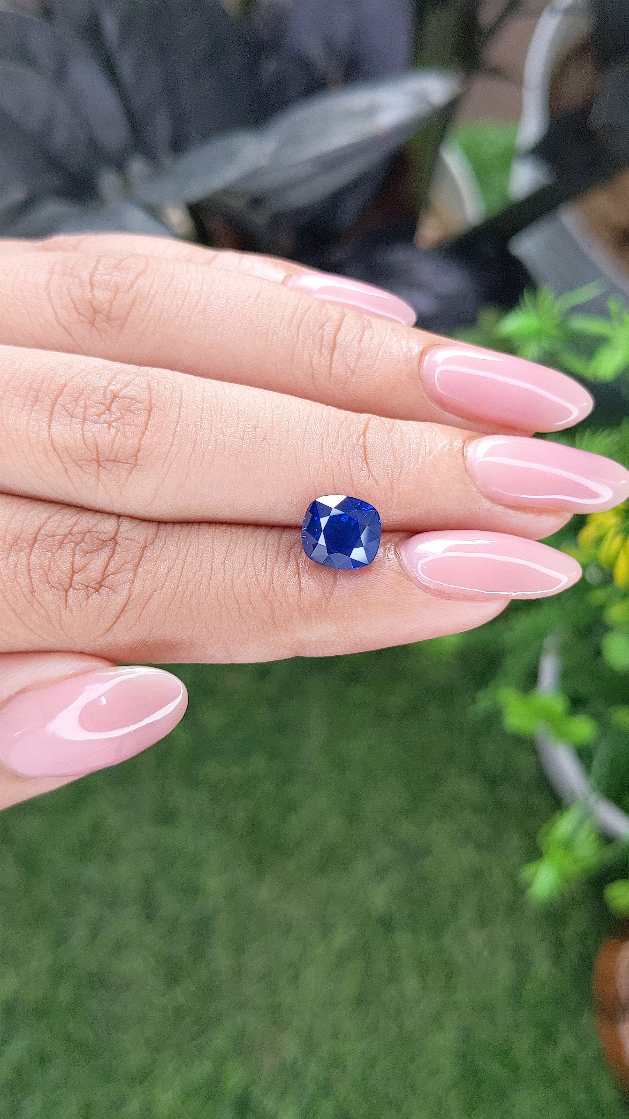 3.02 Ct. Blue Sapphire from Madagascar Size Video