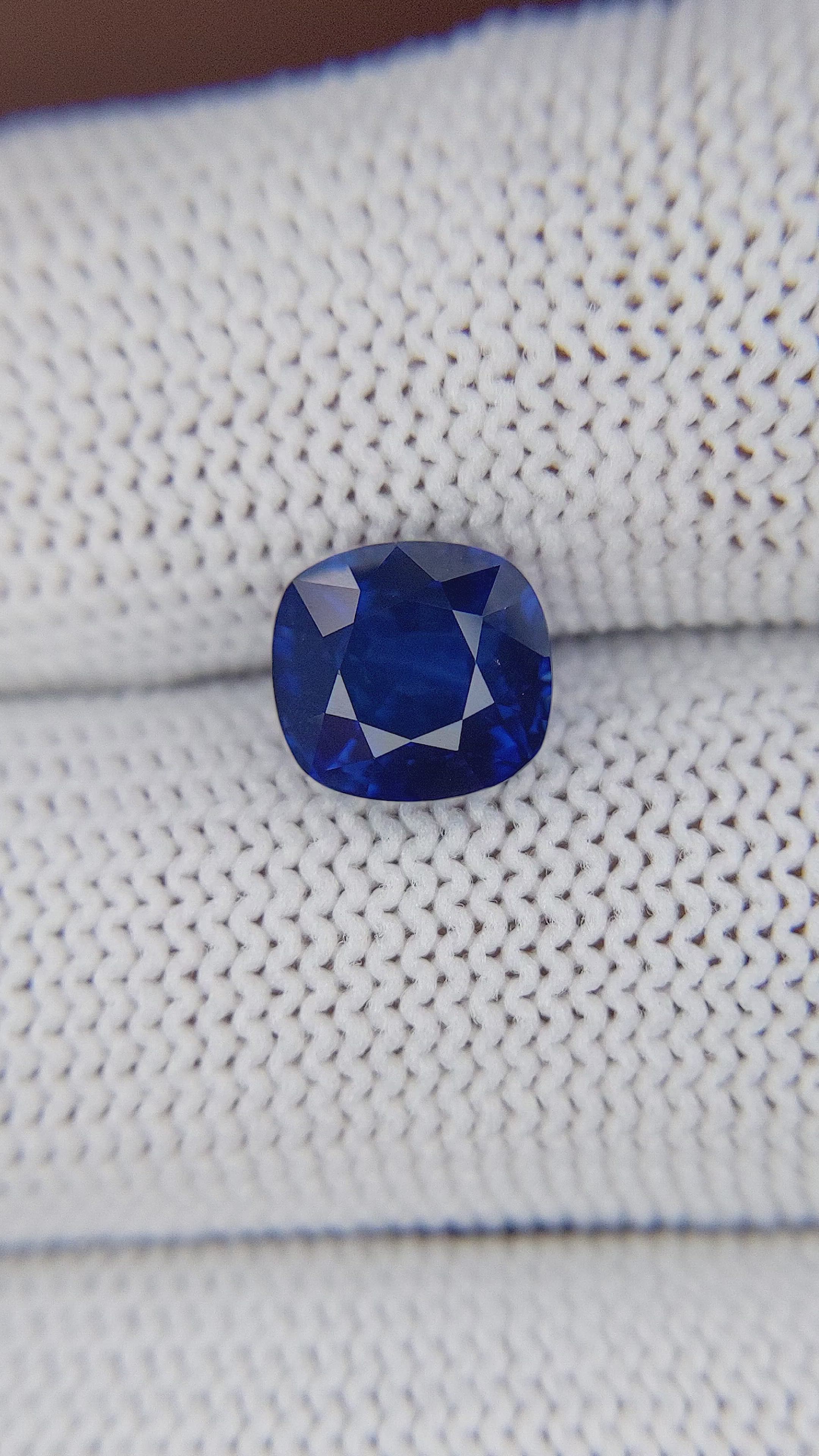 3.02 Ct. Blue Sapphire from Madagascar Size Video