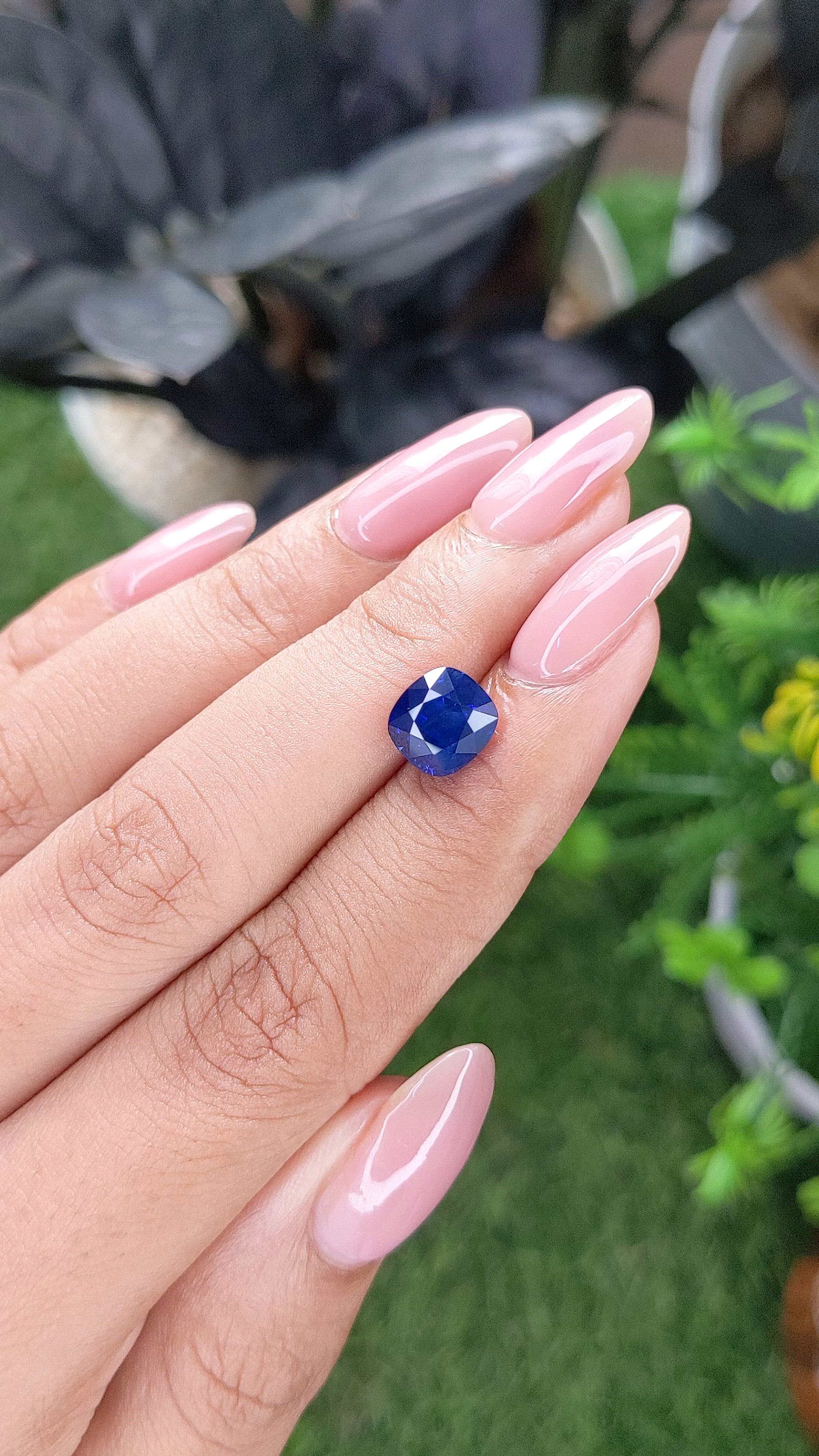 3.02 Ct. Blue Sapphire from Madagascar Size Video