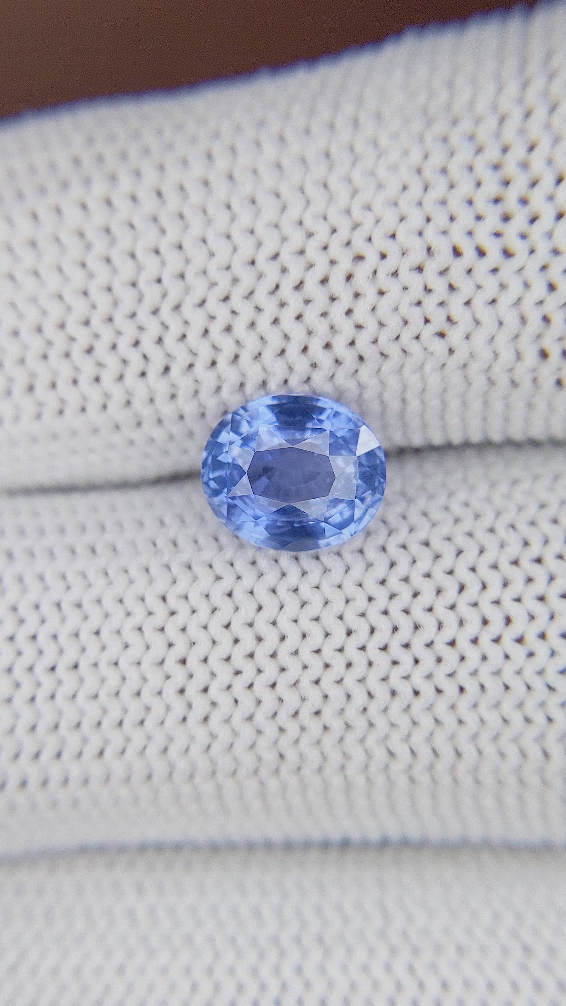 2.04 Ct. Blue Sapphire from Madagascar Size Video