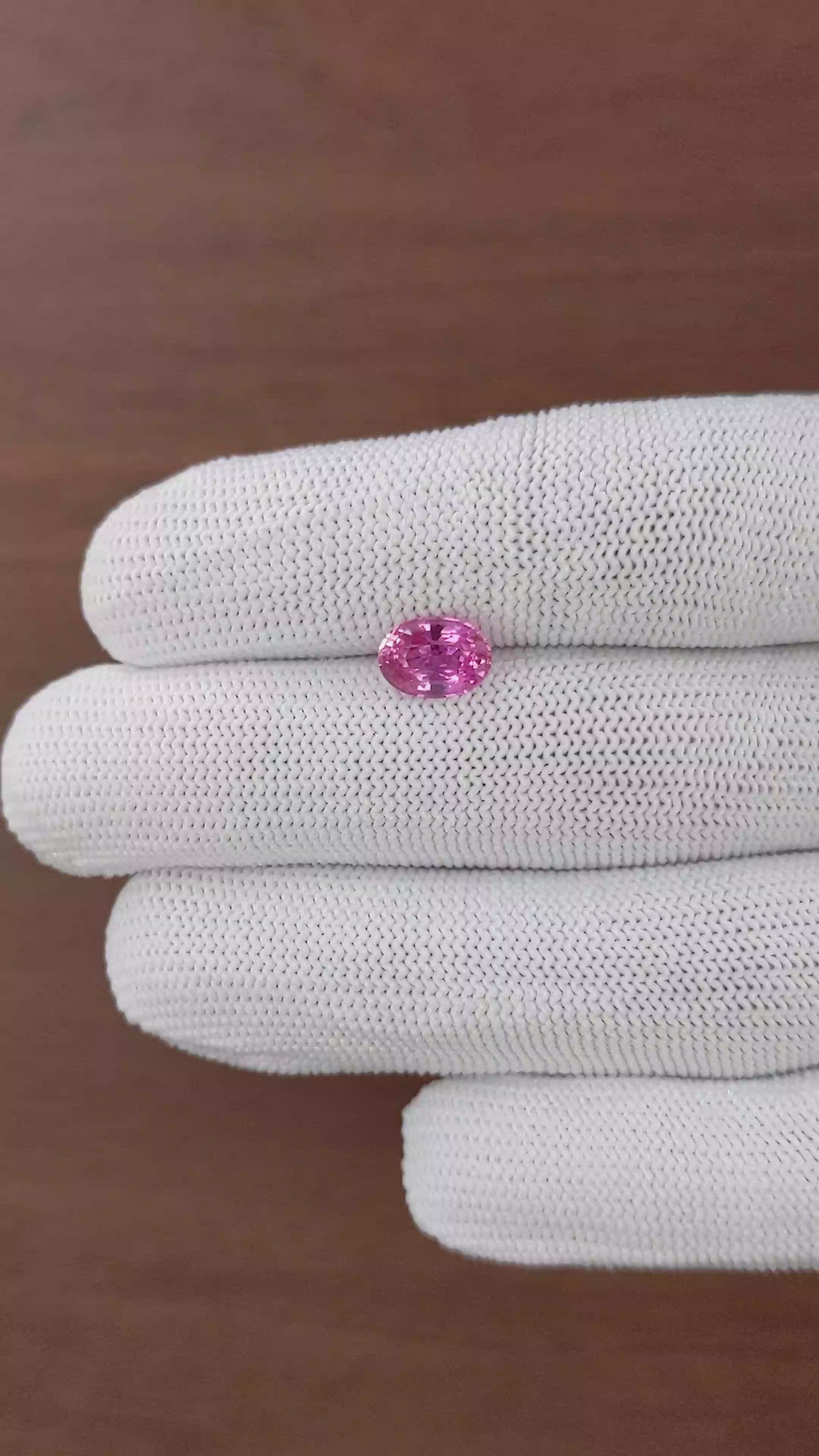2.07 Ct. Pink Sapphire from Madagascar Size Video
