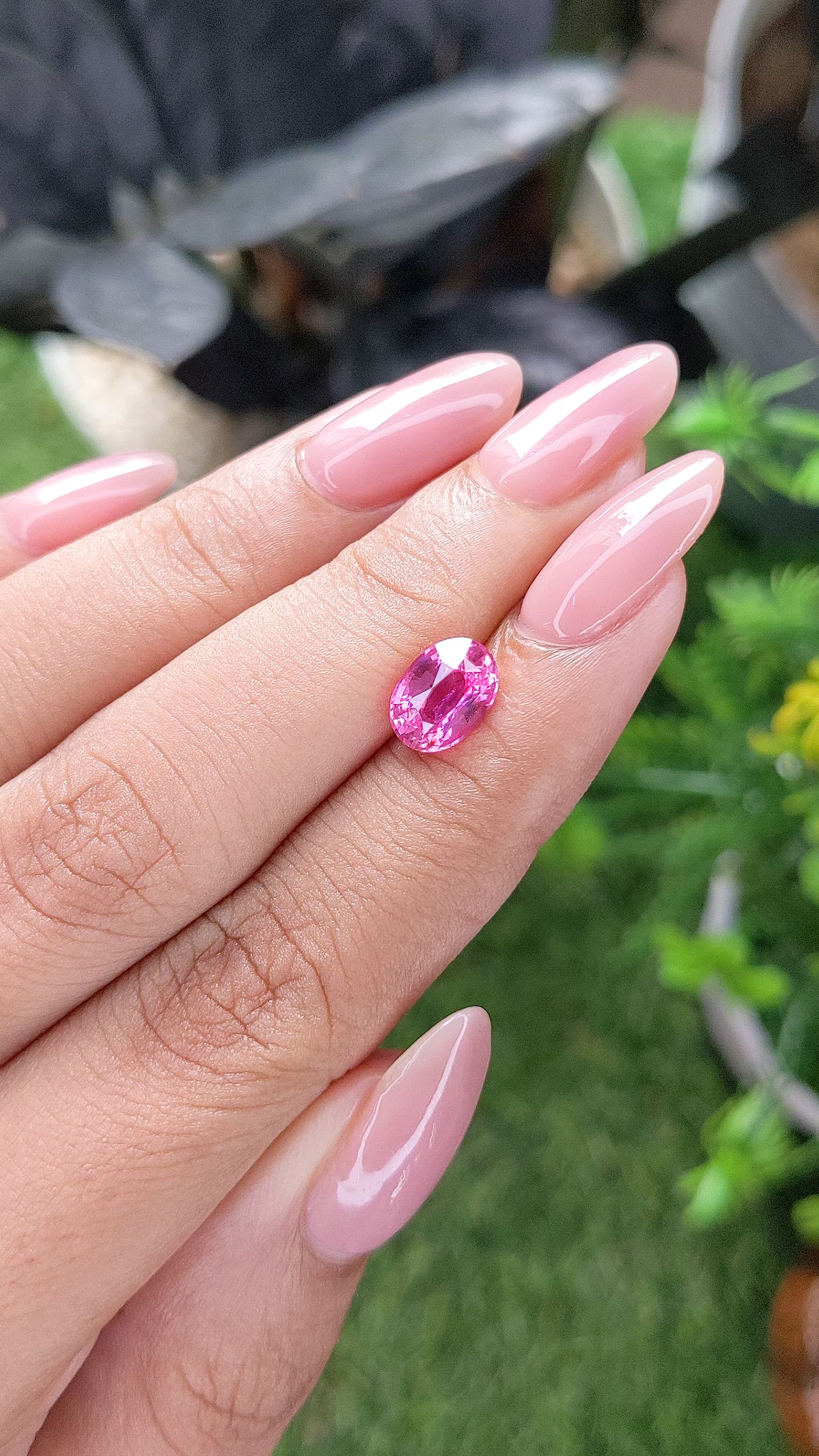 2.07 Ct. Pink Sapphire from Madagascar Size Video