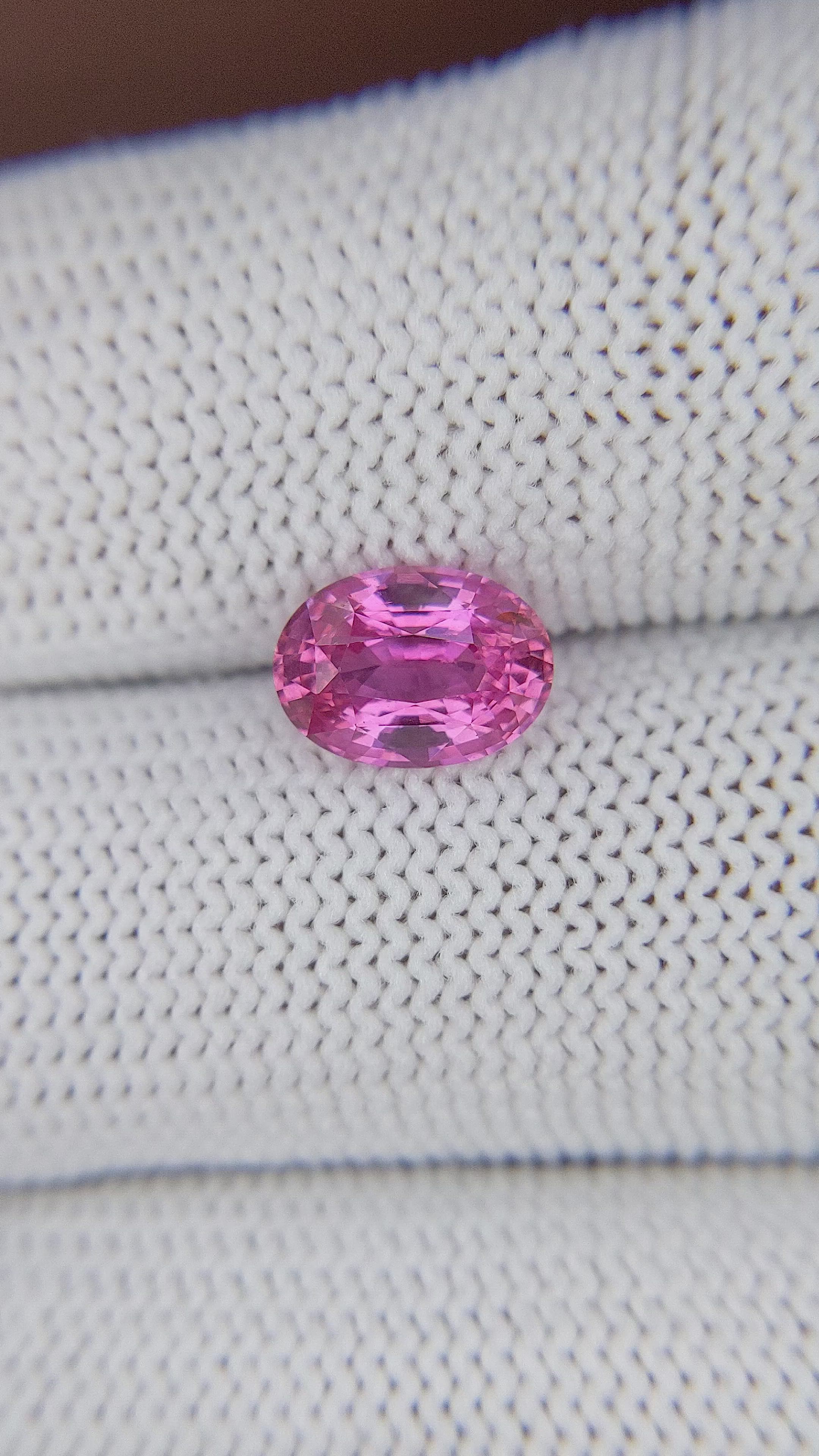 2.07 Ct. Pink Sapphire from Madagascar Size Video