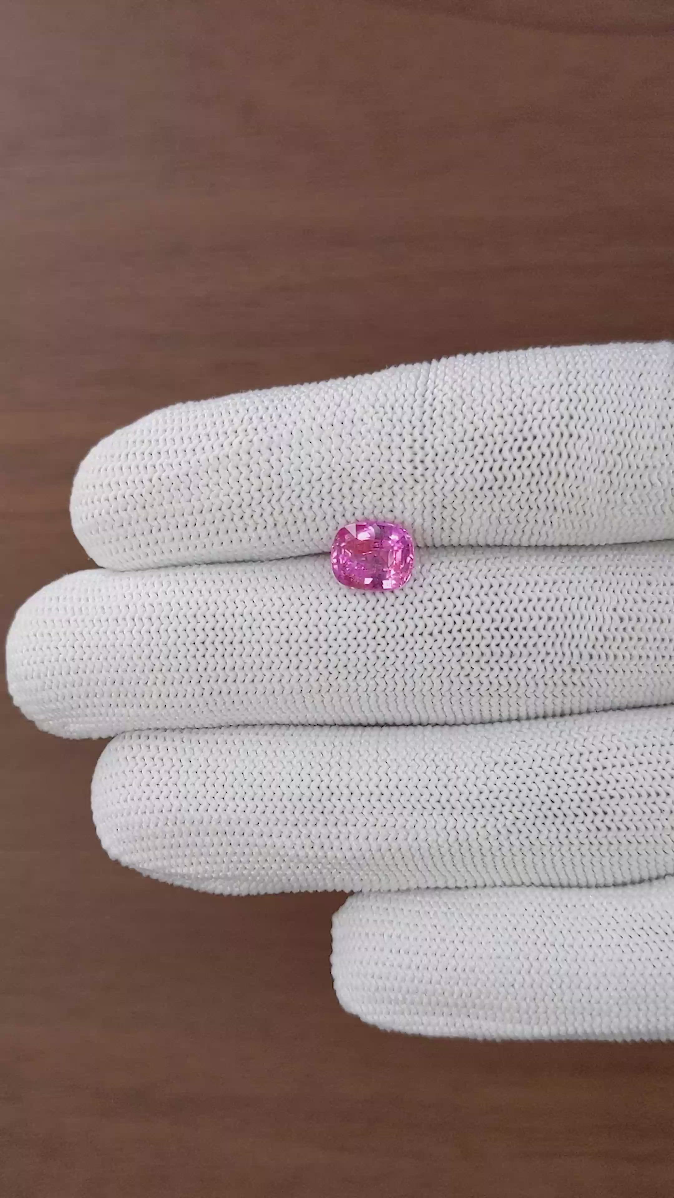 2.01 Ct. Pink Sapphire from Madagascar Size Video