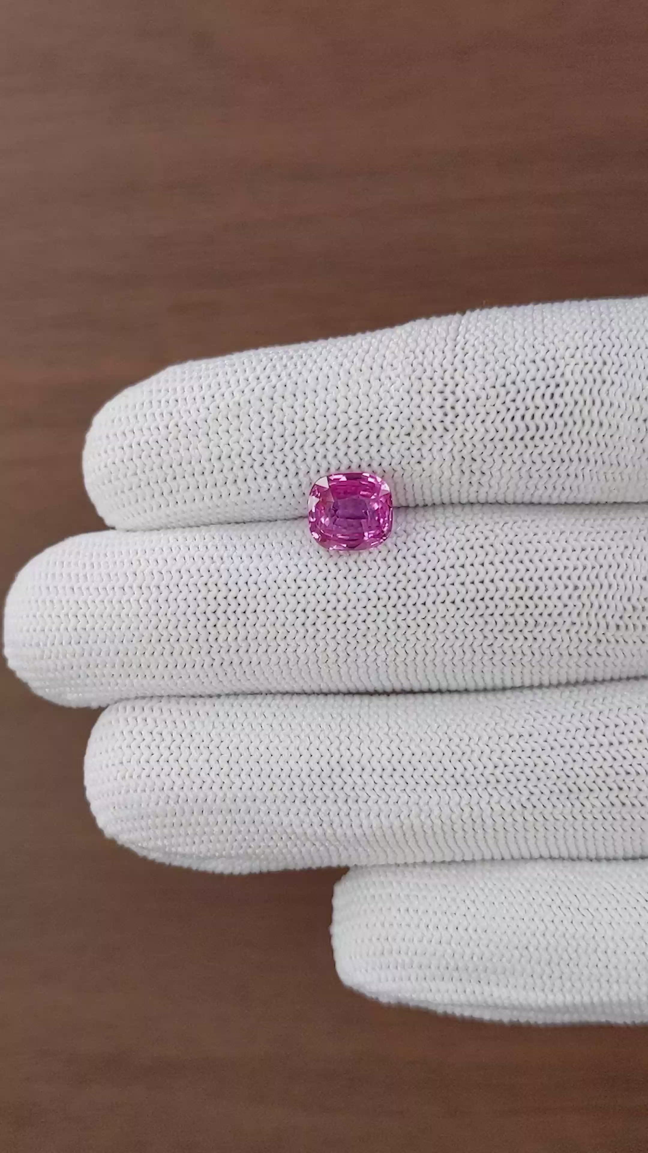 3.04 Ct. Purplish Pink Sapphire from Madagascar Size Video
