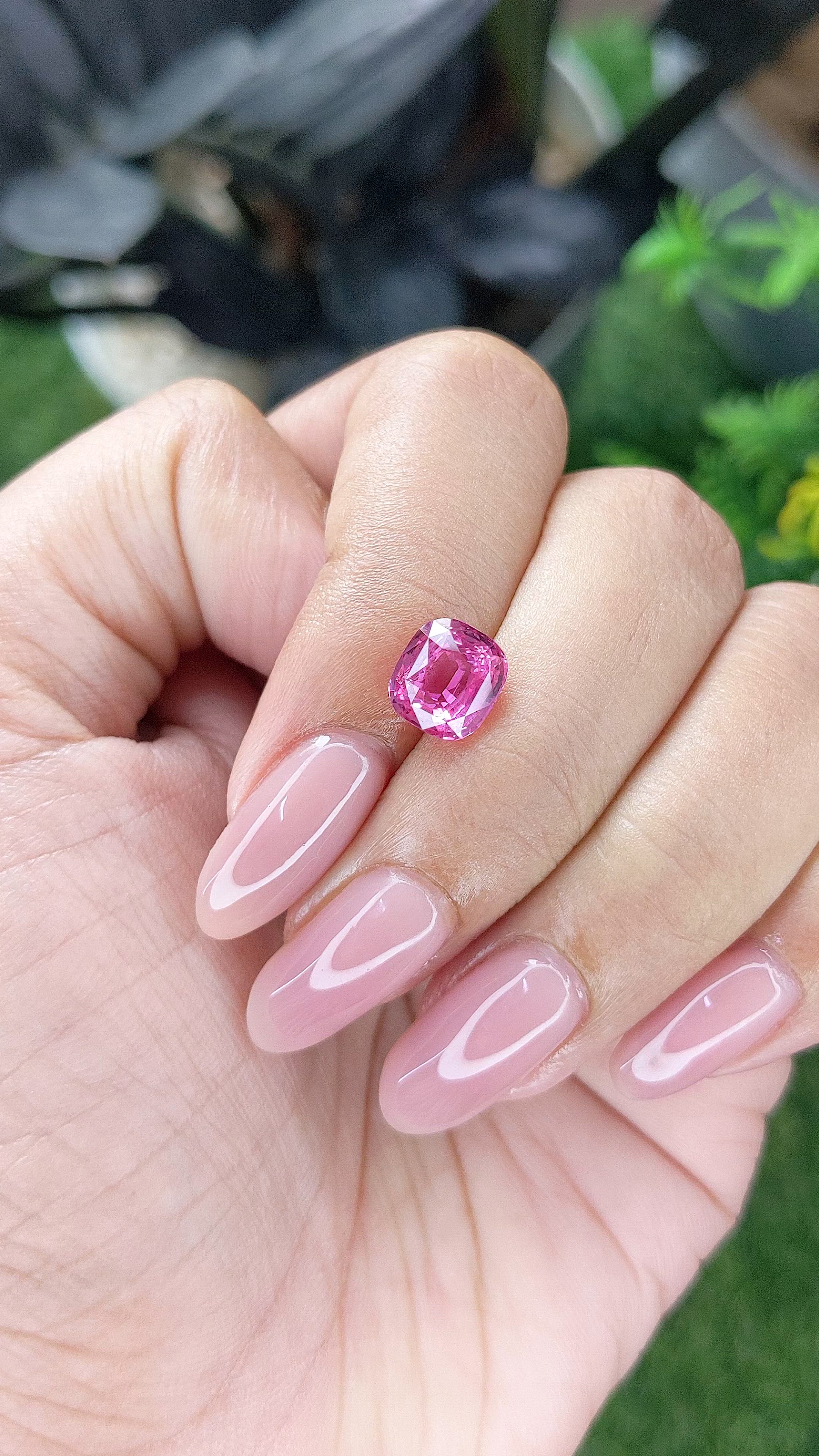 3.04 Ct. Purplish Pink Sapphire from Madagascar Size Video