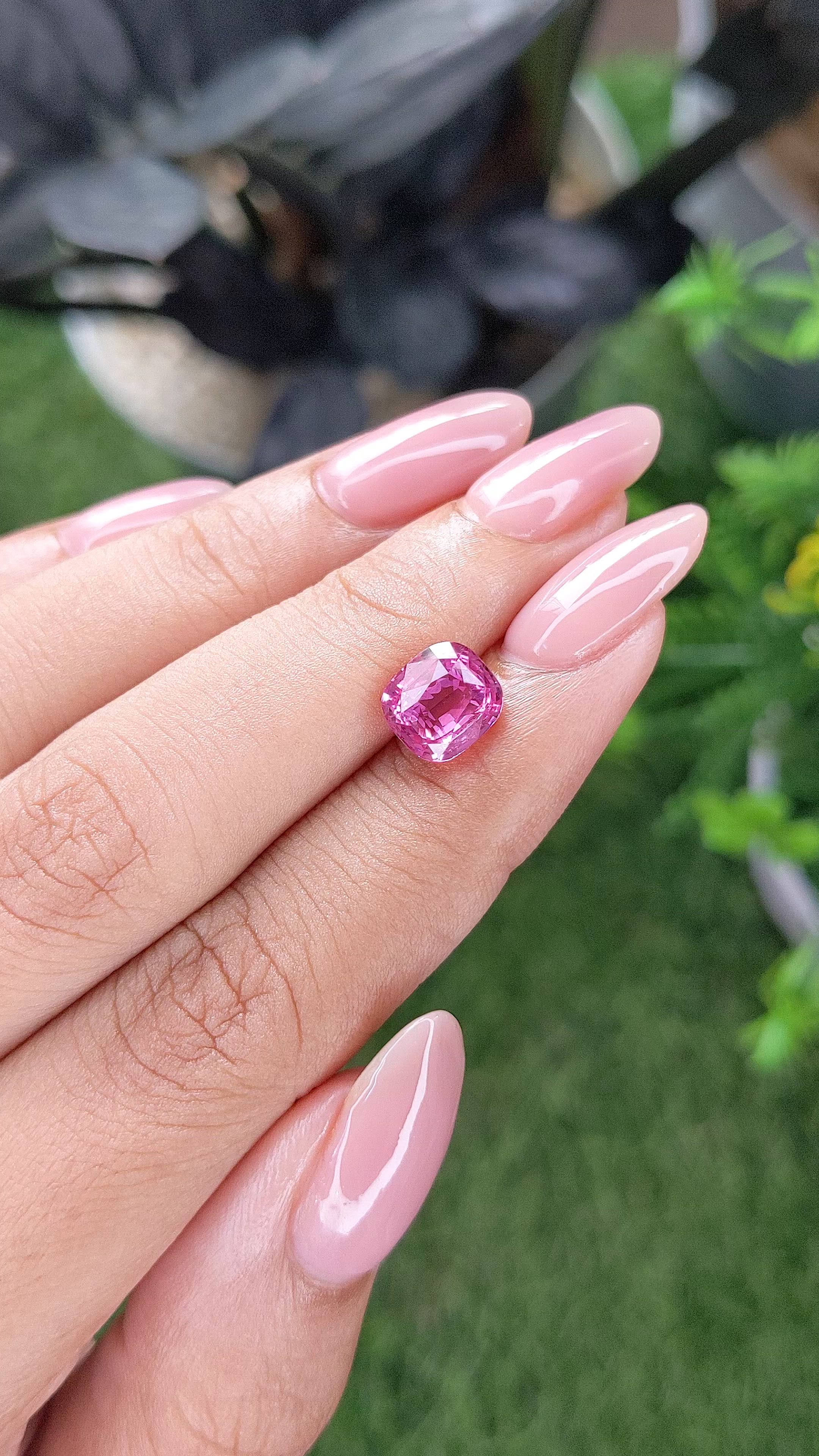 3.04 Ct. Purplish Pink Sapphire from Madagascar Size Video
