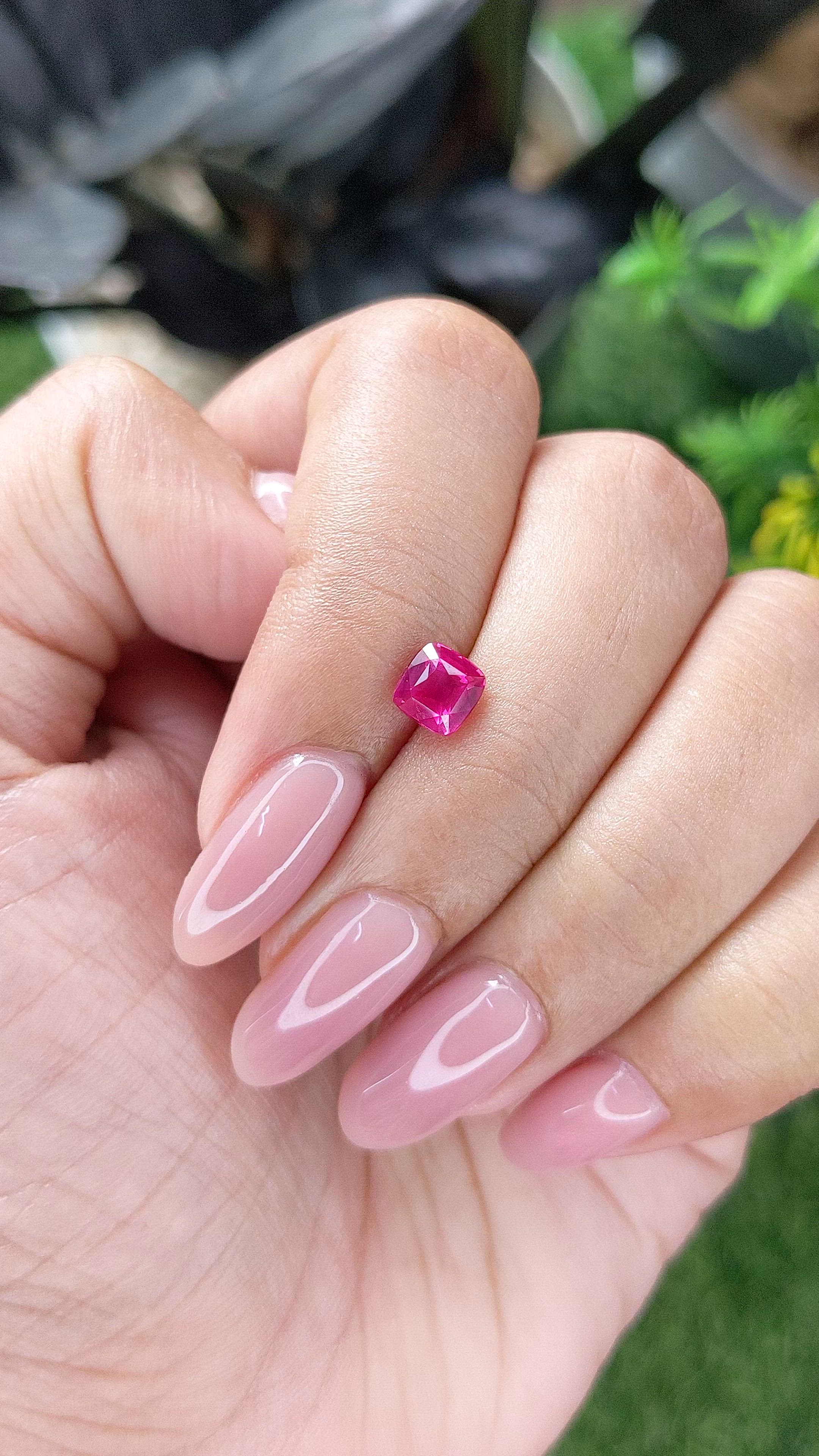 1.03 Ct. Reddish Pink Sapphire from Madagascar Size Video