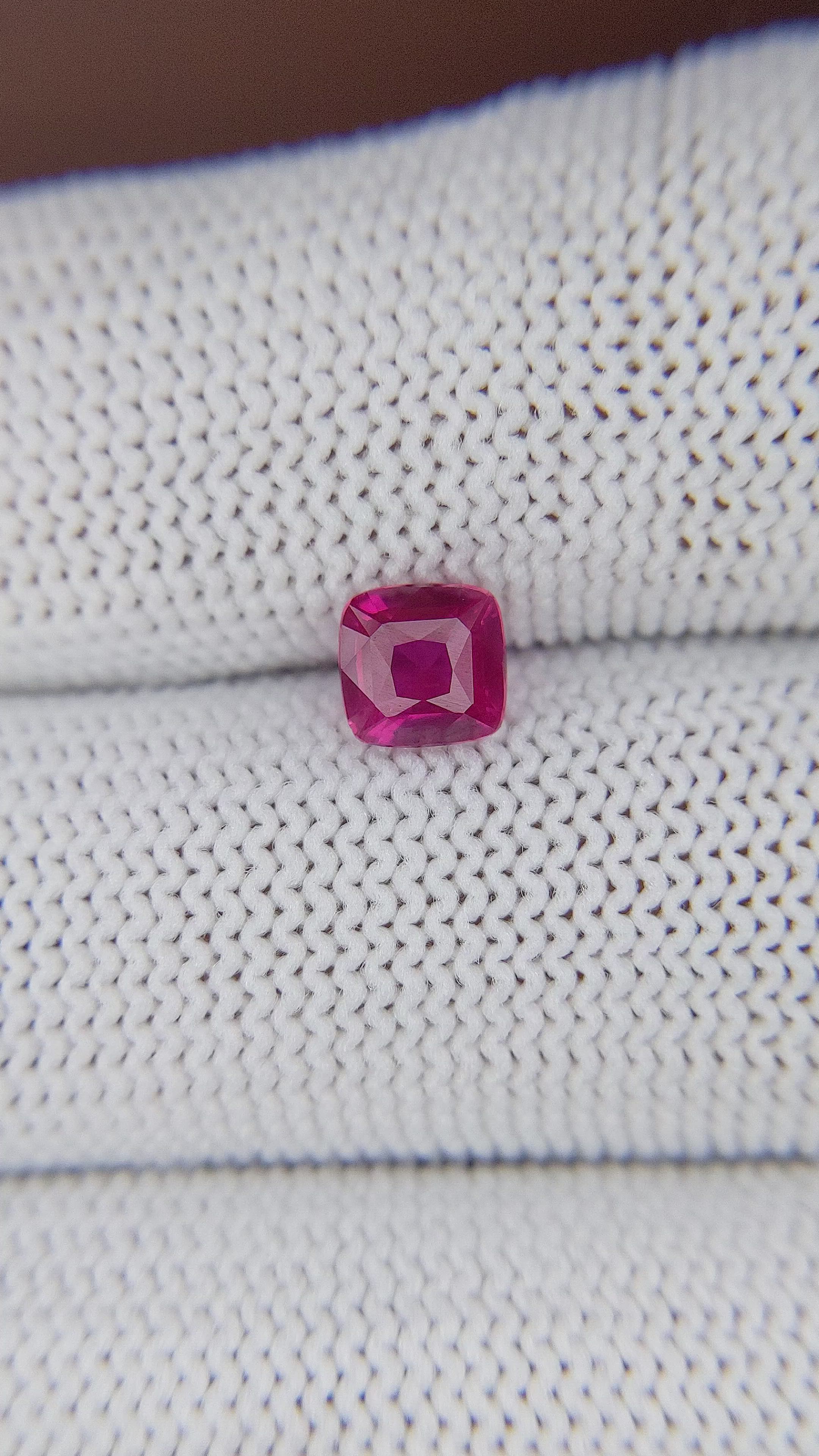 1.03 Ct. Reddish Pink Sapphire from Madagascar Size Video