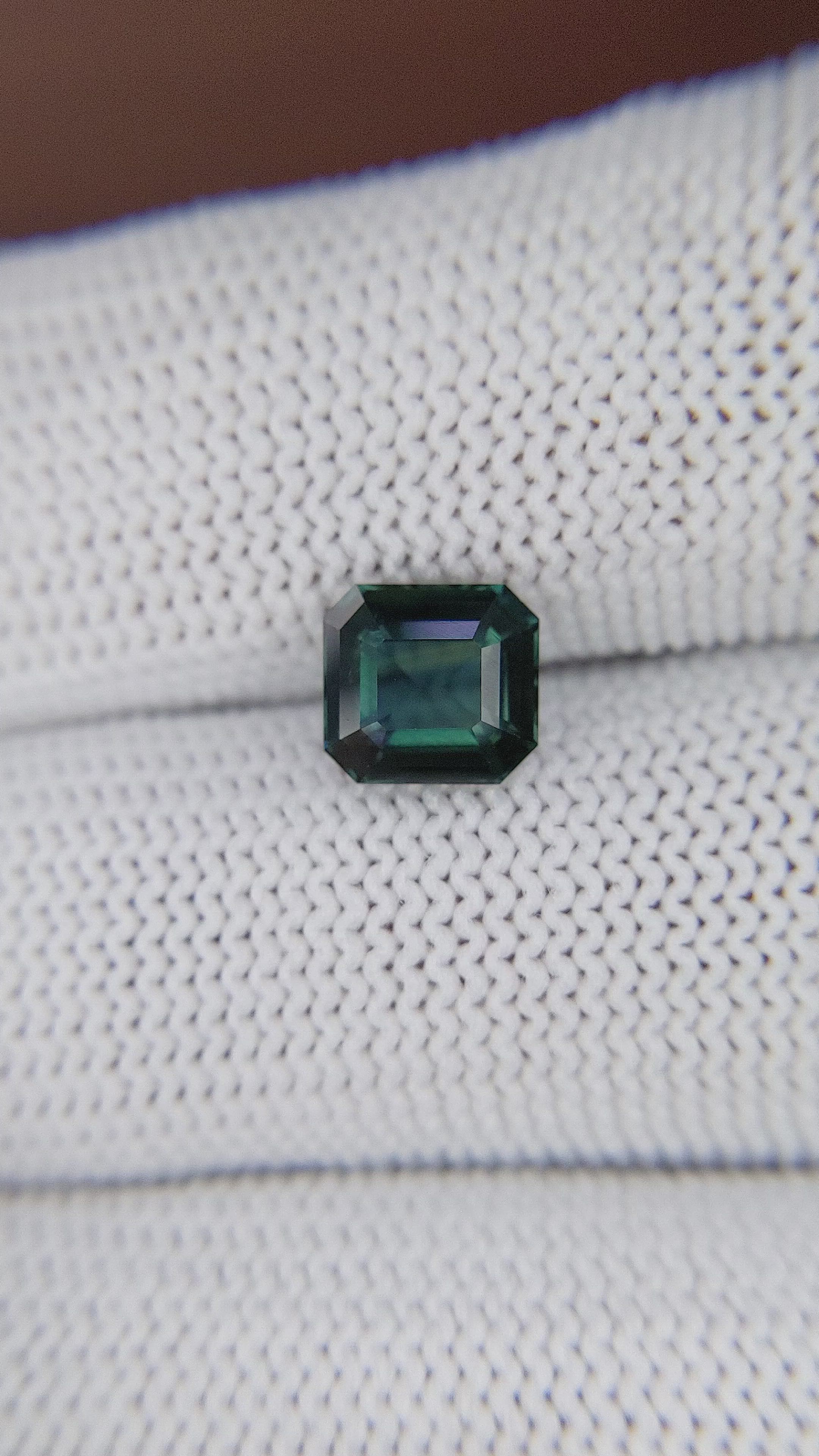 2.04 Ct. Bluish Green Sapphire from Kenya Size Video