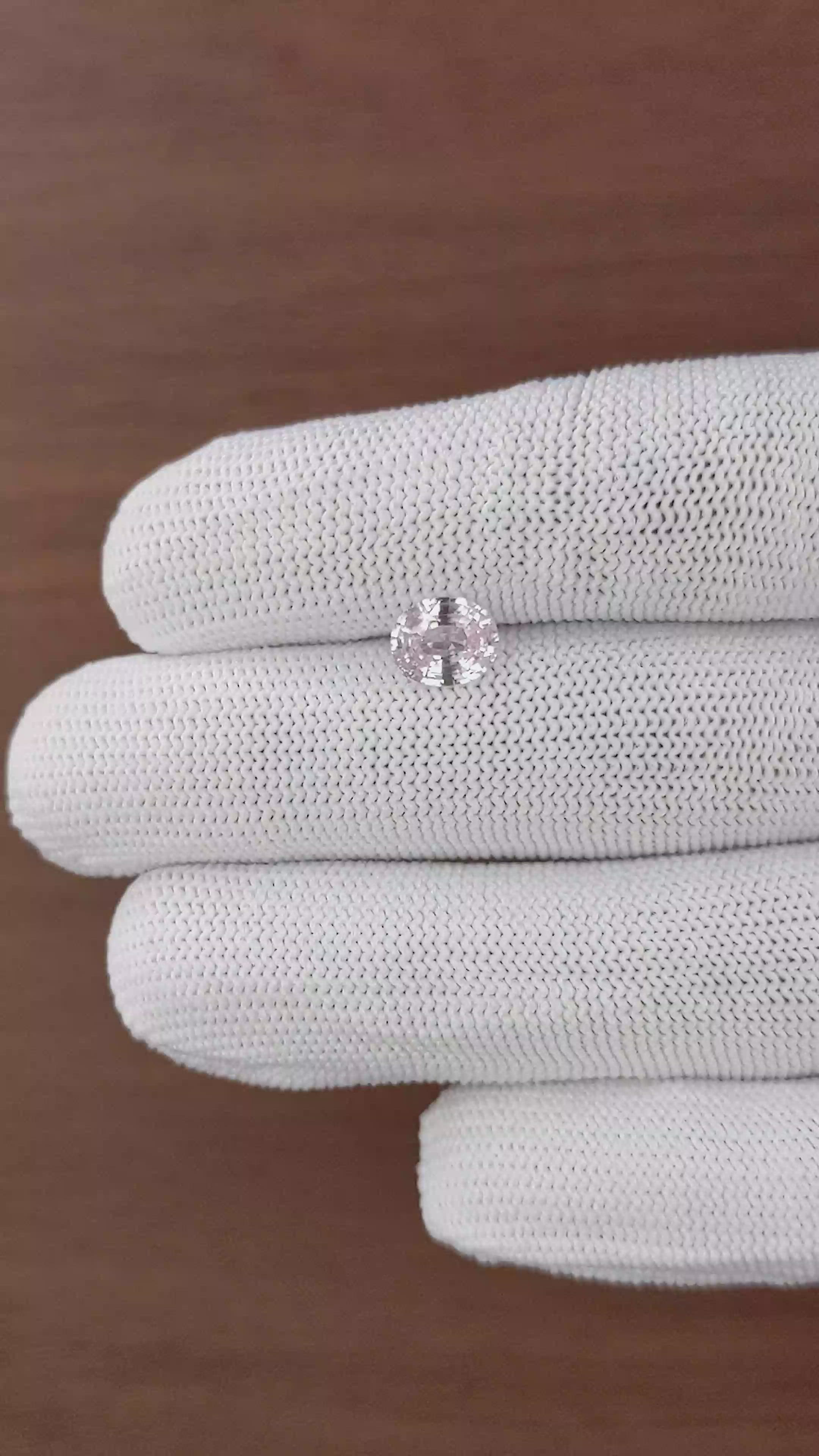 1.52 Ct. Purplish Pink Sapphire from Ceylon (Sri Lanka) Size Video