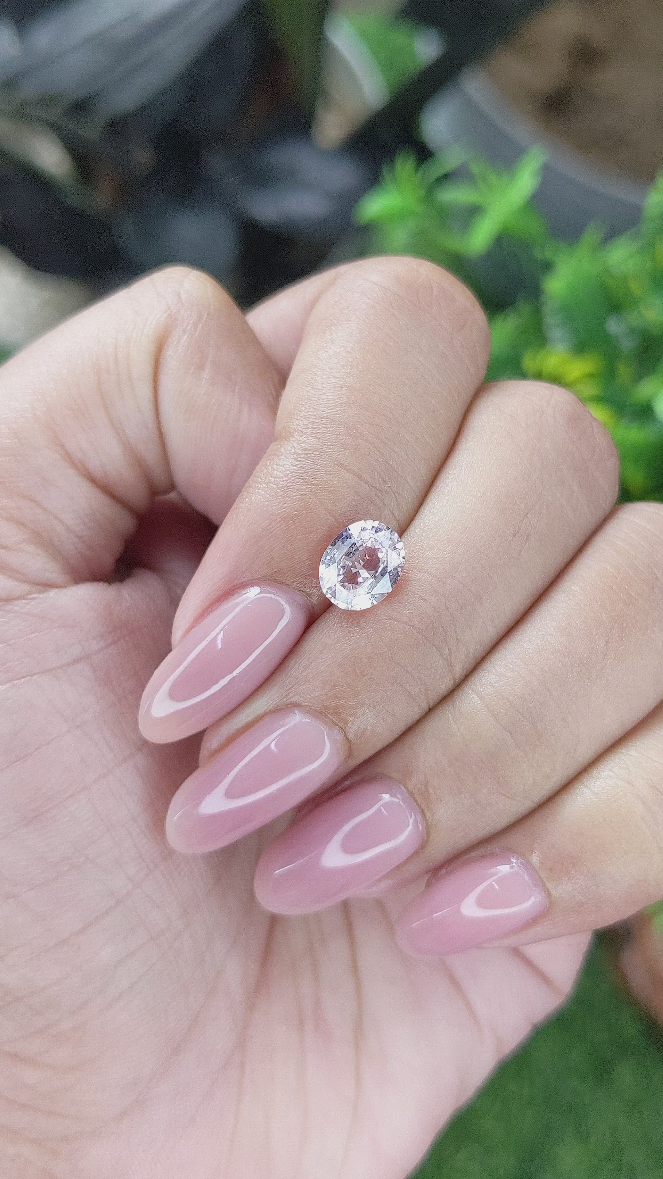1.52 Ct. Purplish Pink Sapphire from Ceylon (Sri Lanka) Size Video
