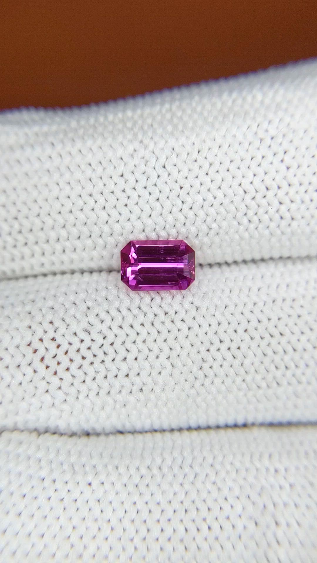 1.19 Ct. Purplish Pink Sapphire from Ceylon (Sri Lanka) Size Video