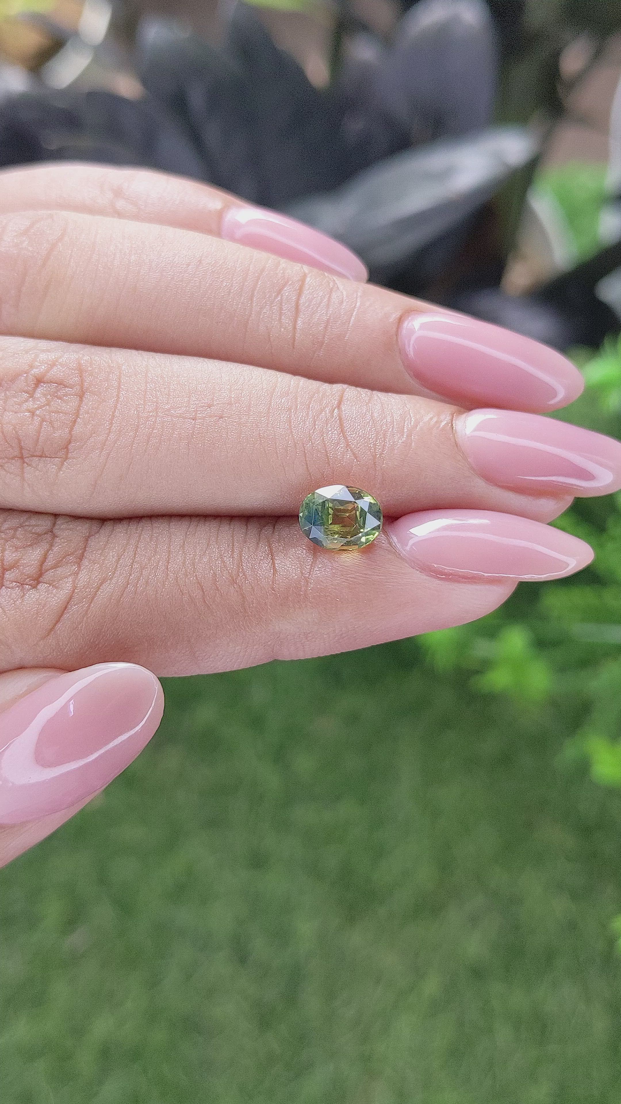 1.57 Ct. Bi Color / Parti Sapphire from Madagascar Size Video