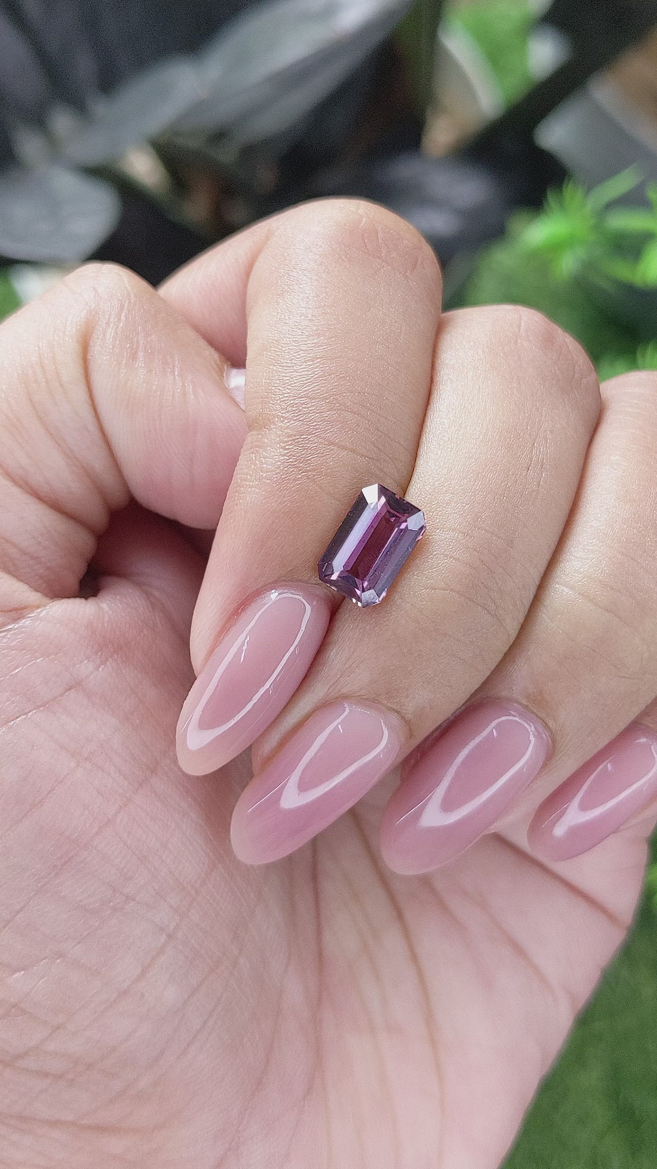 2.09 Ct. Pinkish Purple Sapphire from Madagascar Size Video