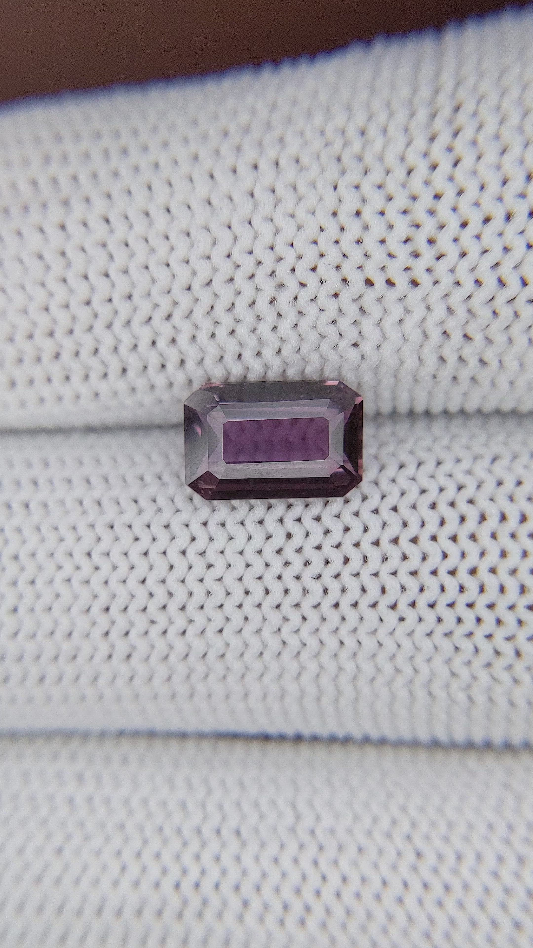 2.09 Ct. Pinkish Purple Sapphire from Madagascar Size Video