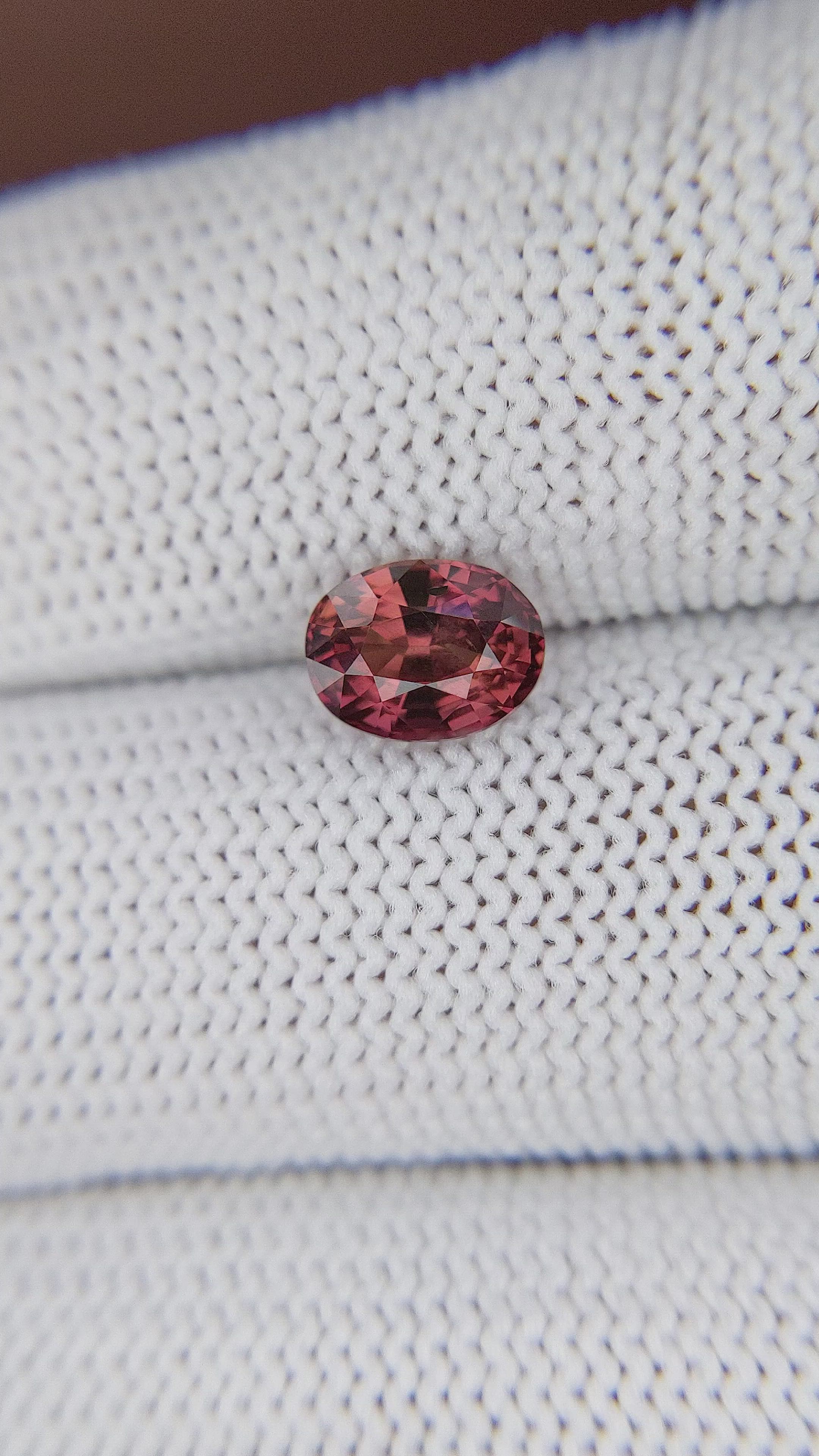 1.65 Ct. Pinkish Brown Sapphire from Madagascar Size Video