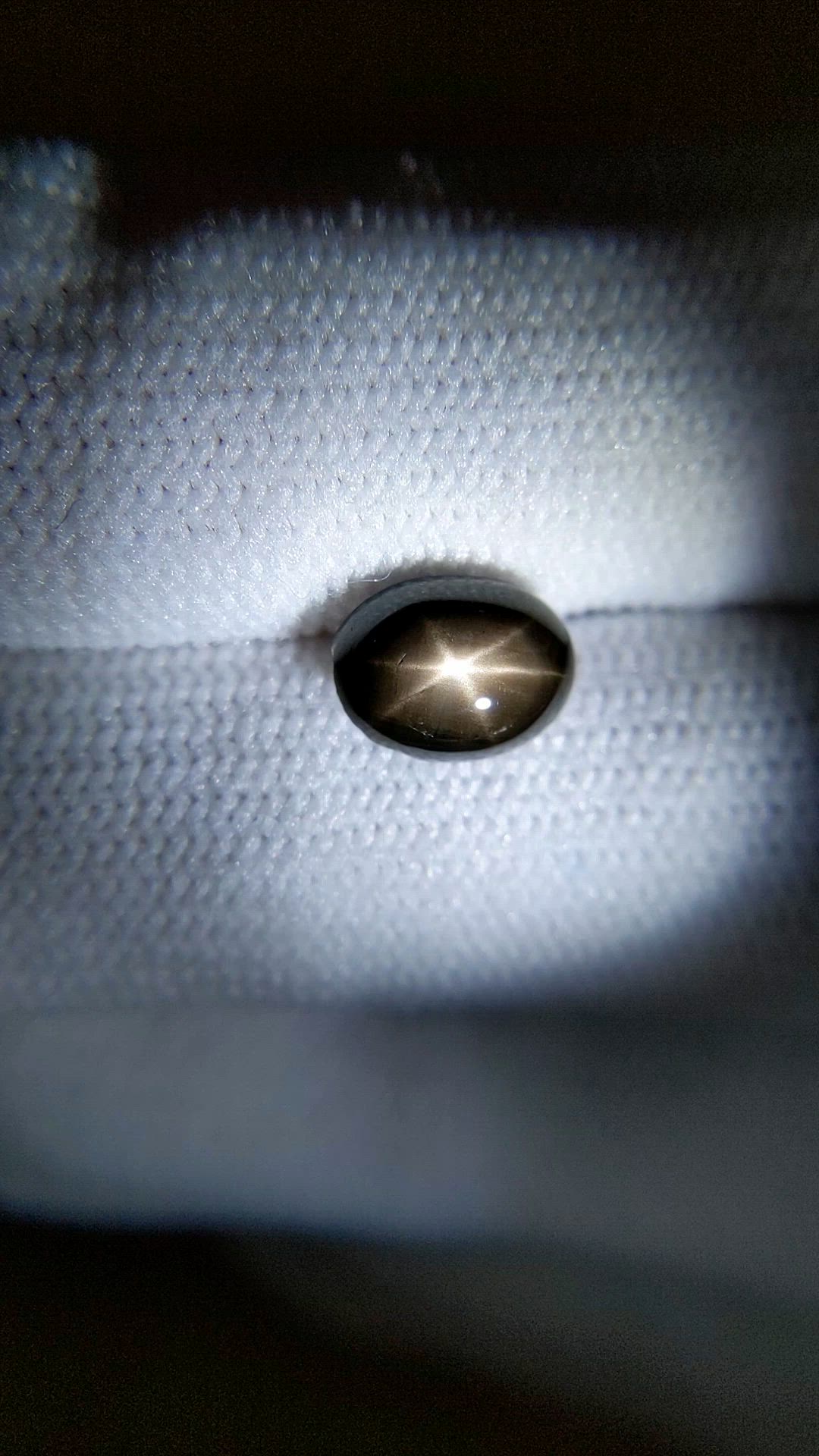 2.43 Ct. Black Star Sapphire from Ceylon (Sri Lanka) Size Video