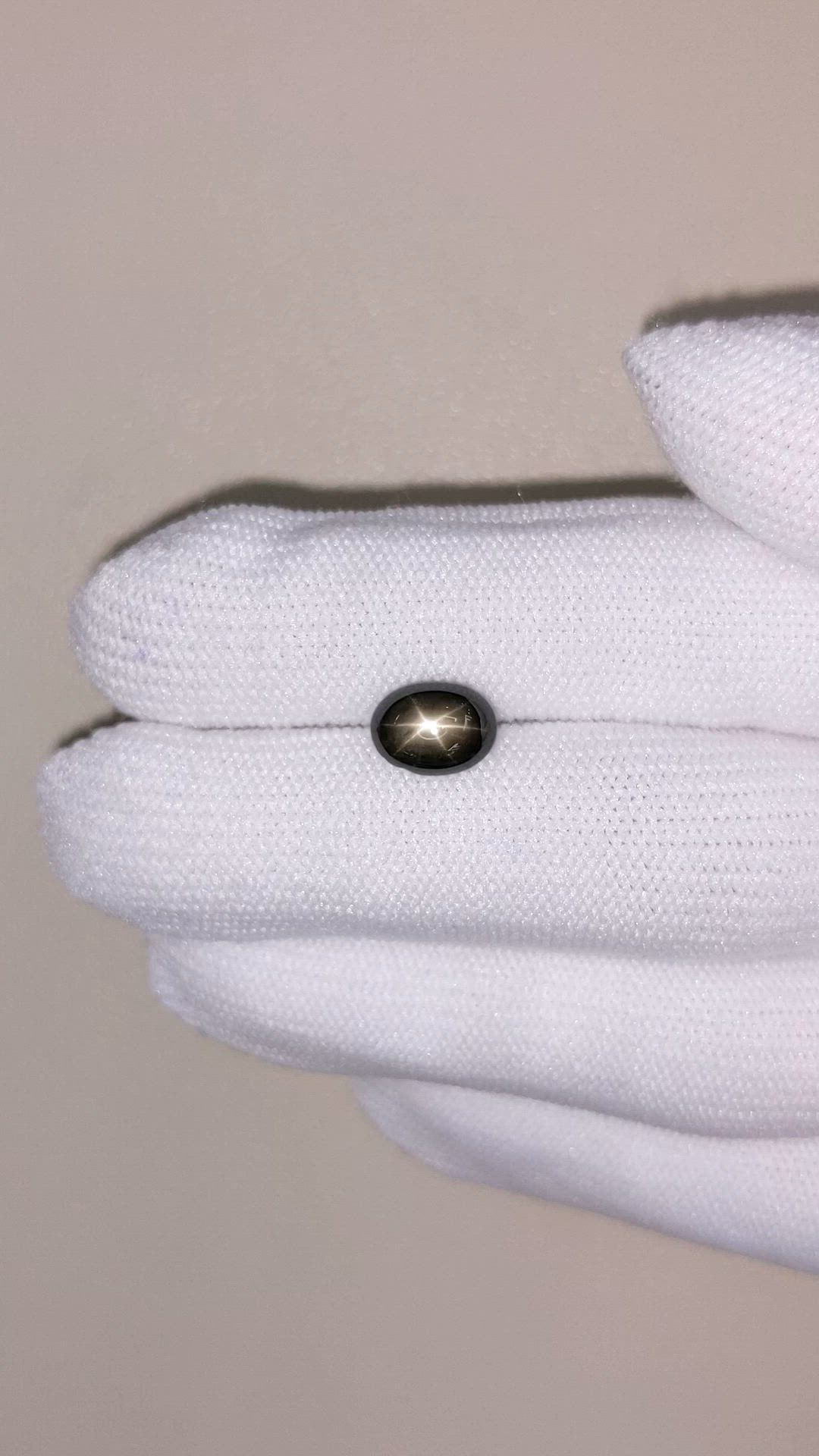 2.43 Ct. Black Star Sapphire from Ceylon (Sri Lanka) Size Video