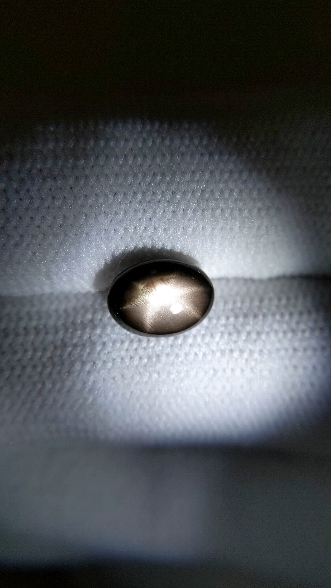 2.90 Ct. Black Star Sapphire from Ceylon (Sri Lanka) Size Video