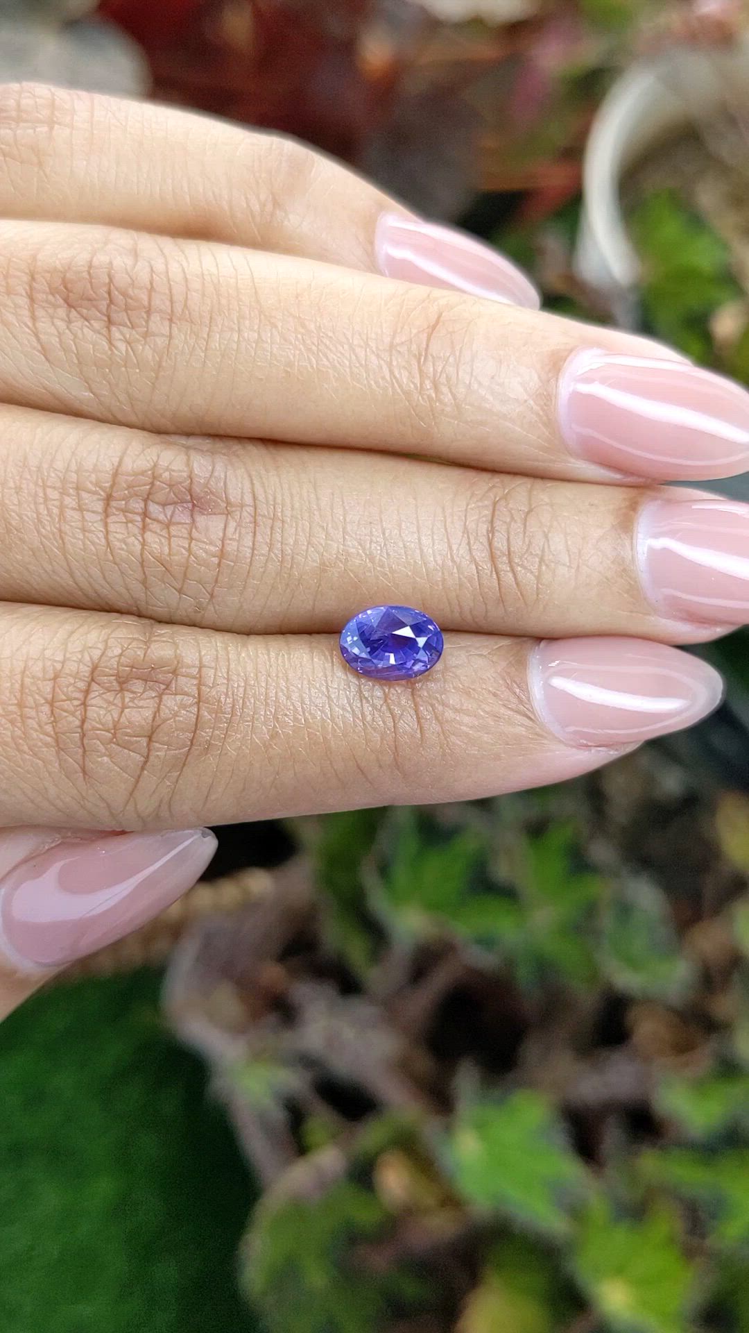 2.12 Ct. Purple Sapphire from Ceylon (Sri Lanka) Size Video